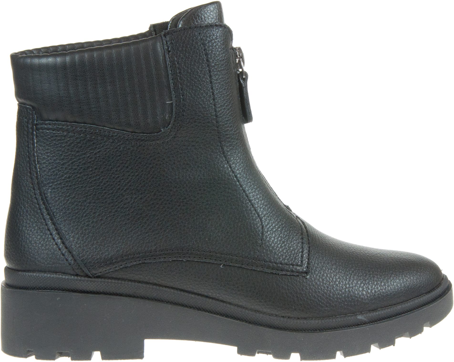 Clarks Calla Zip Black Leather 26167695 - Ankle Boots - Humphries Shoes