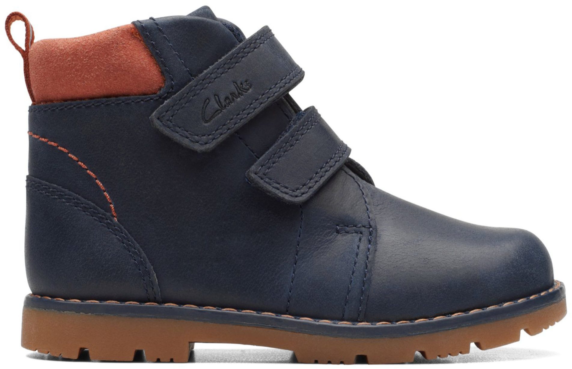 Clarks Heath Strap Toddler Navy 26169266 Boys Boots Humphries Shoes