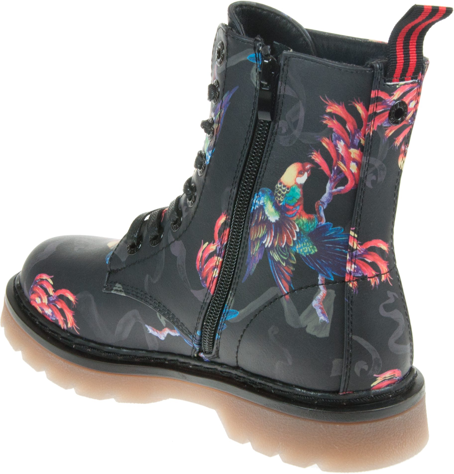 Heavenly Feet Justina Black Parakeet Ankle Boots Humphries Shoes