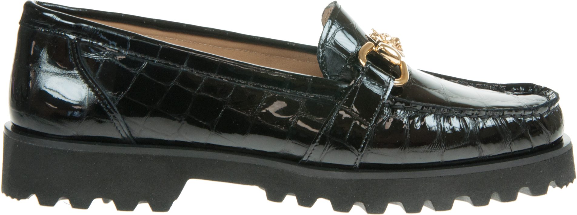 HB Shoes 616 Black Croc 616 Everyday Shoes Humphries Shoes