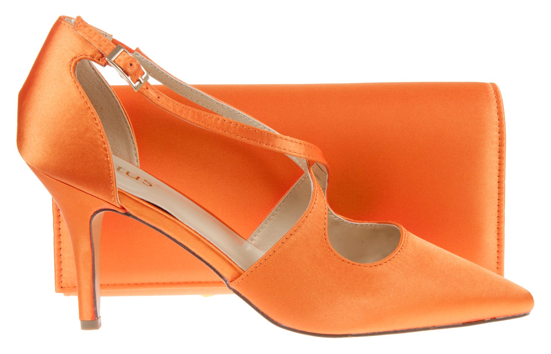 Lotus Trudy Orange Satin ULG062 UH Clutch Bags Humphries Shoes