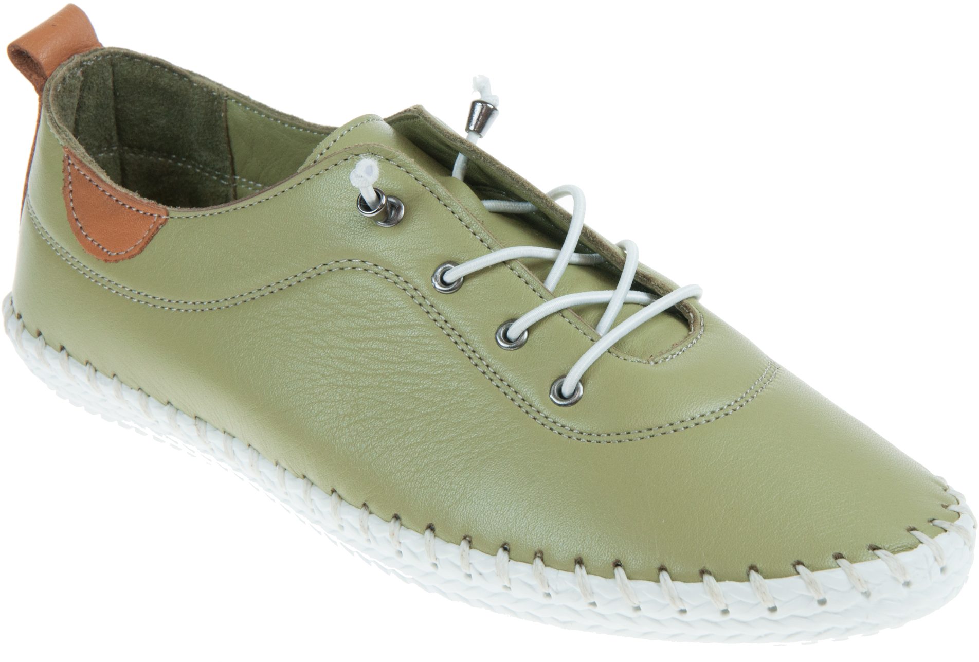 Lunar St Ives Khaki FLE030 KK Everyday Shoes Humphries Shoes