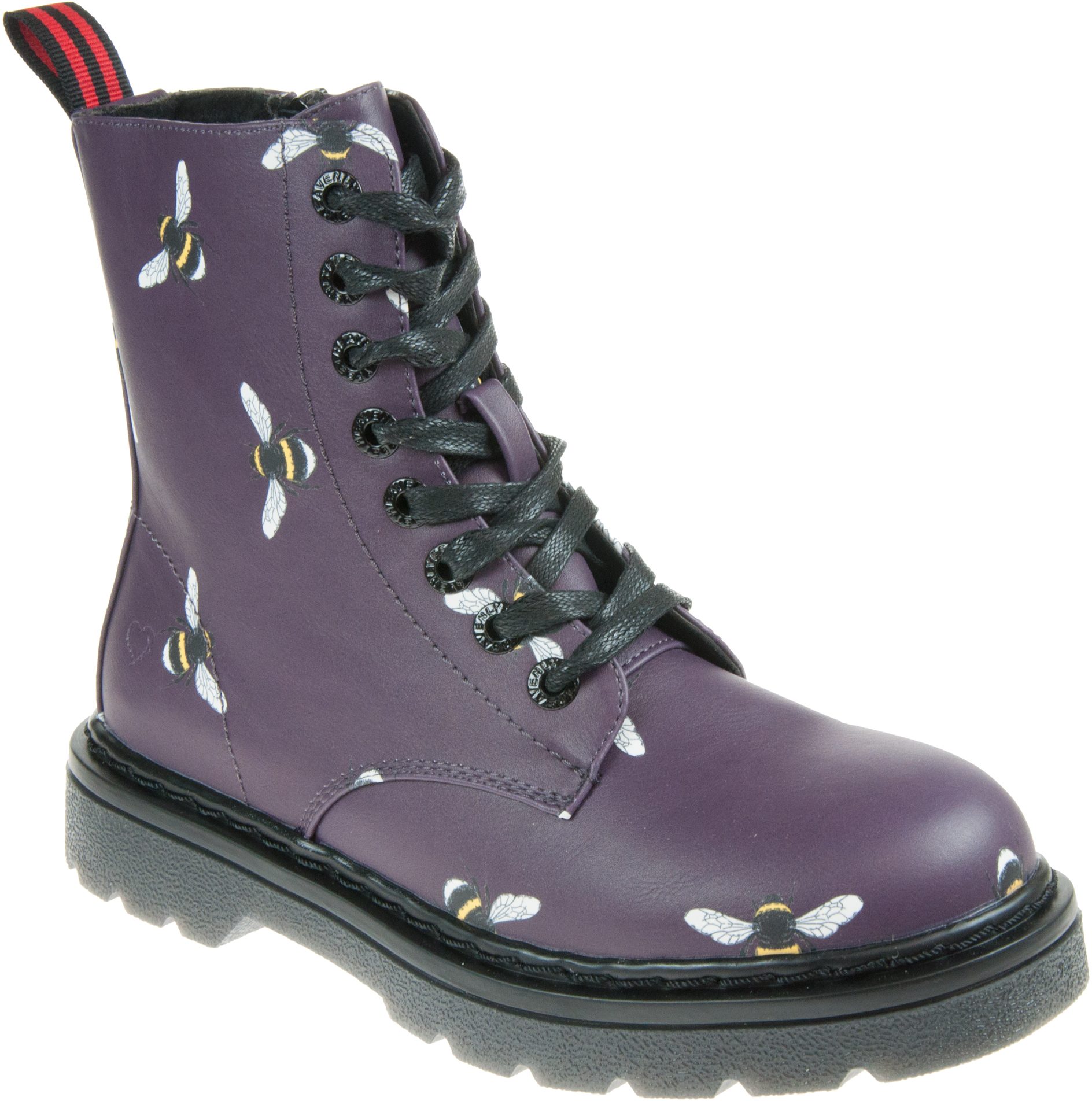 Heavenly Feet Justina Purple Bee AM0003434 Ankle Boots Humphries Shoes