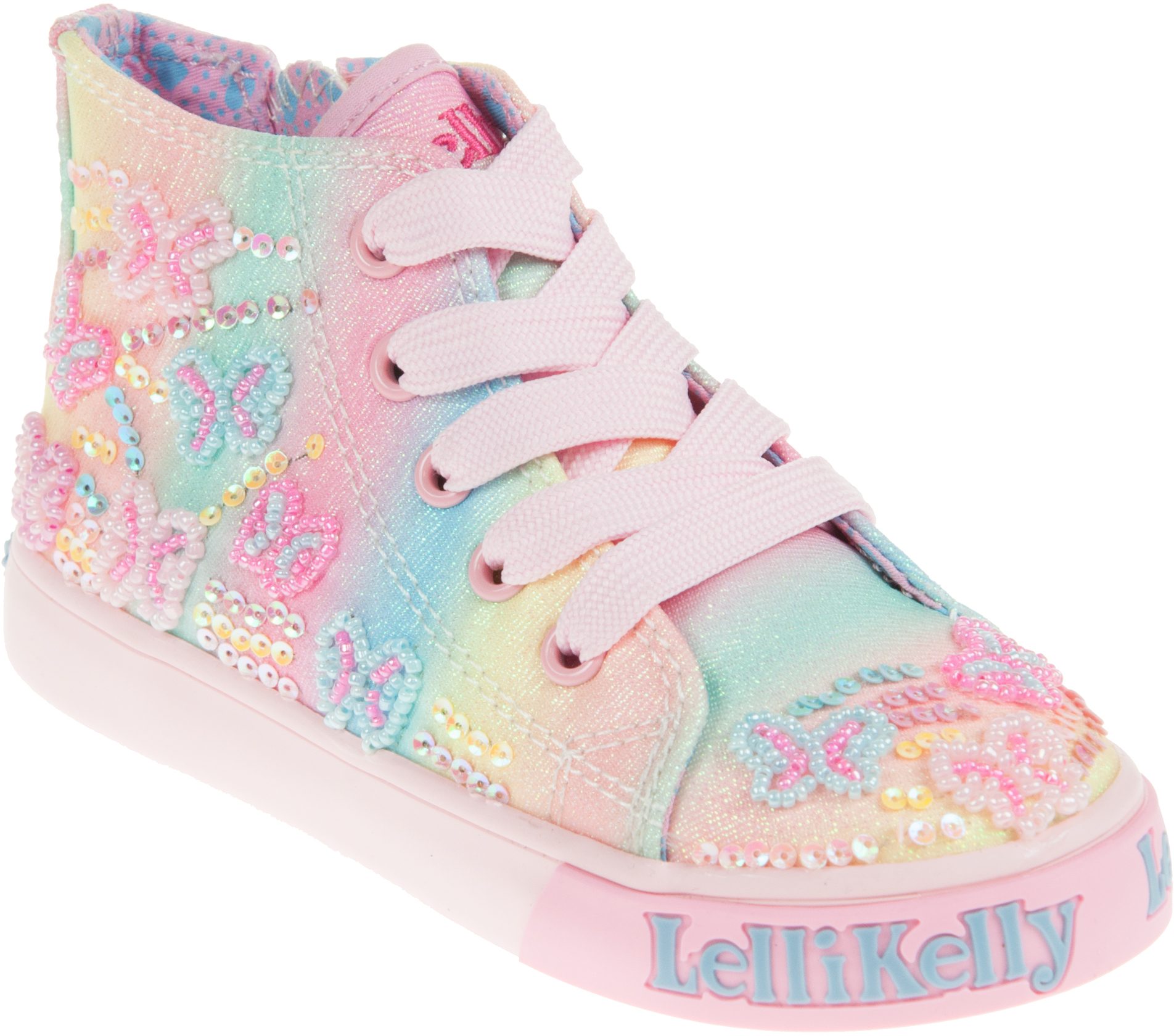 Lelli Kelly Myla Baby Mid Multi Canvas ED3469 Girls Trainers