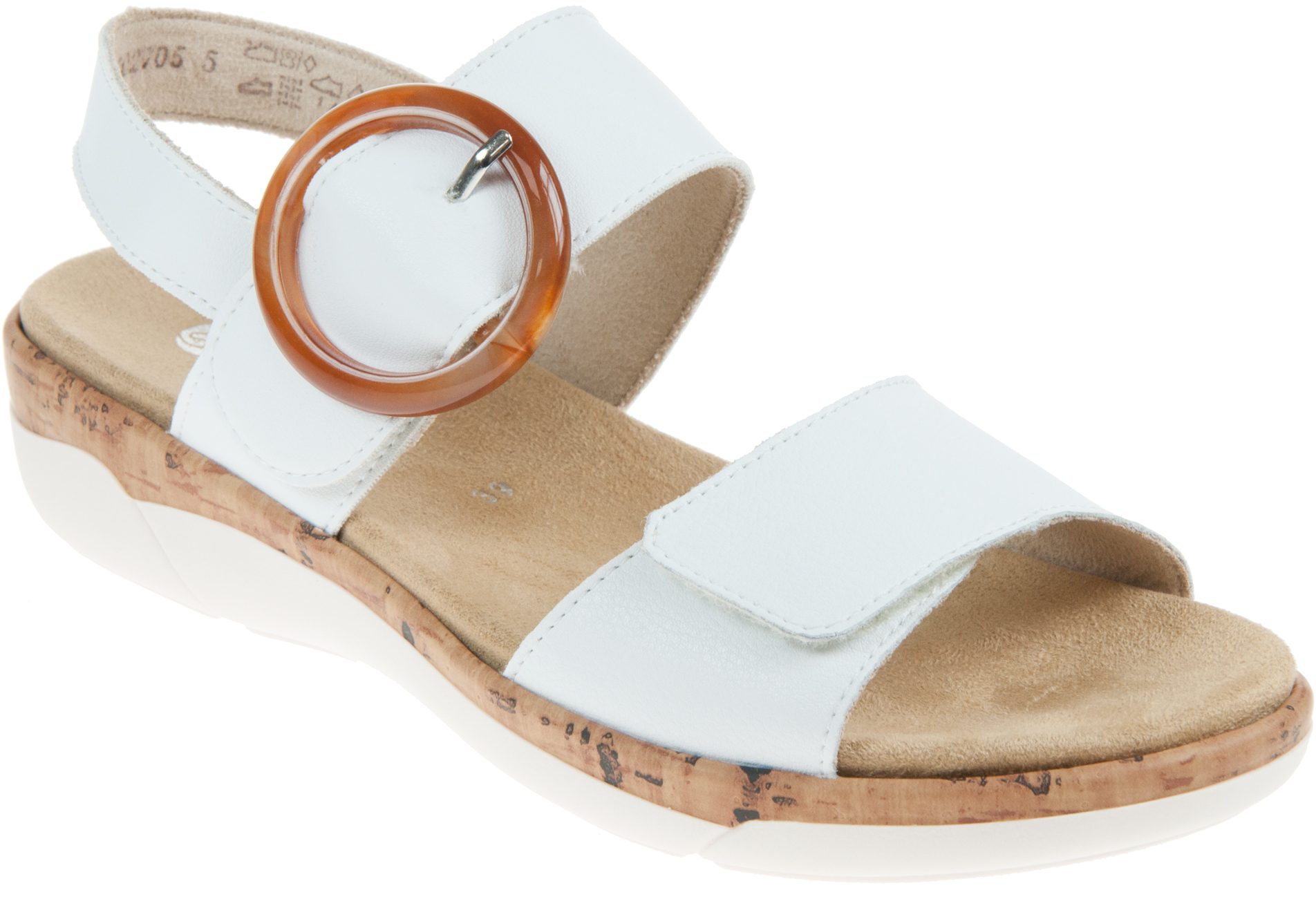 Remonte R6853 White R6853-80 - Full Sandals - Humphries Shoes