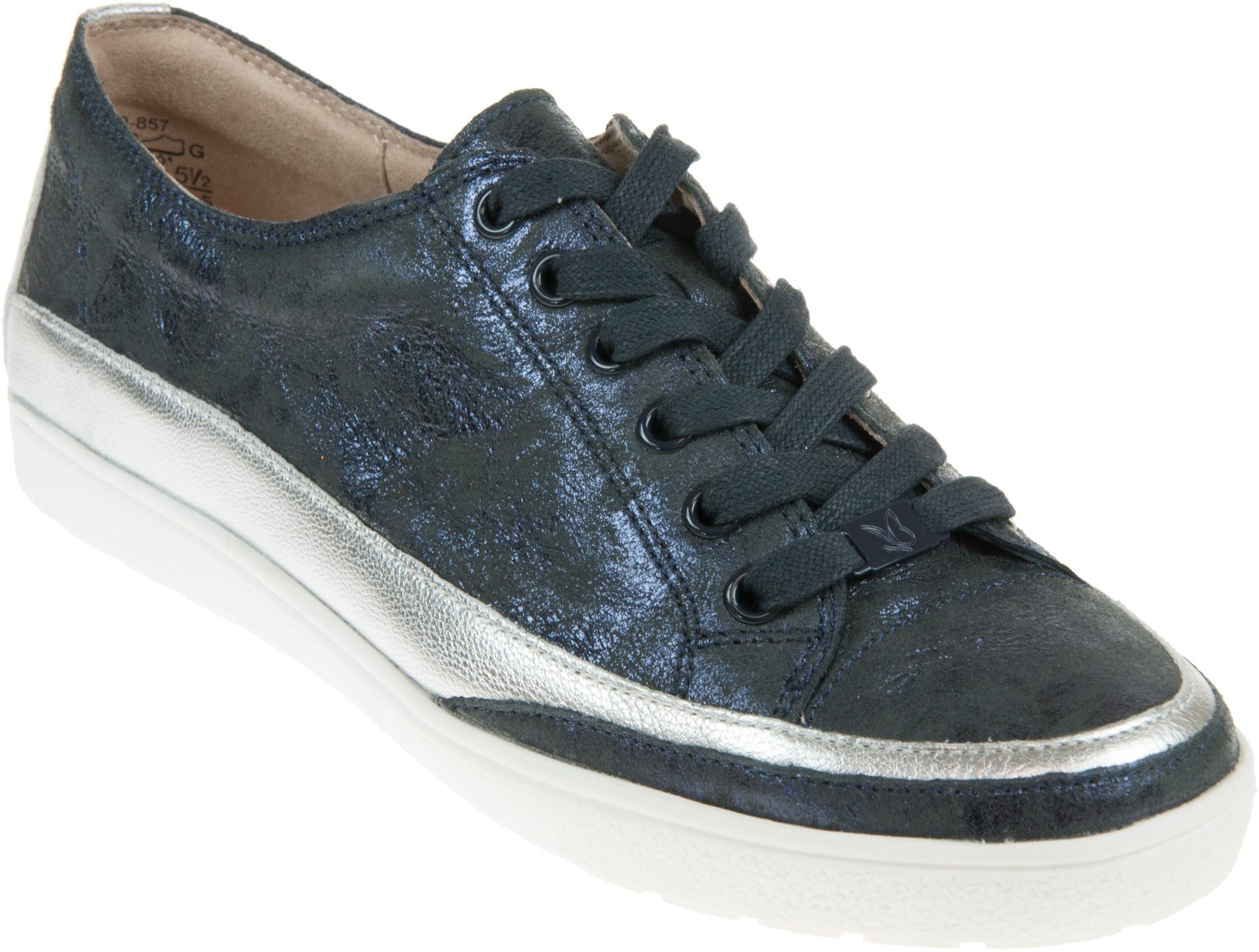Caprice Manou Ocean Suede 23654-20 857 - Womens Trainers - Humphries Shoes