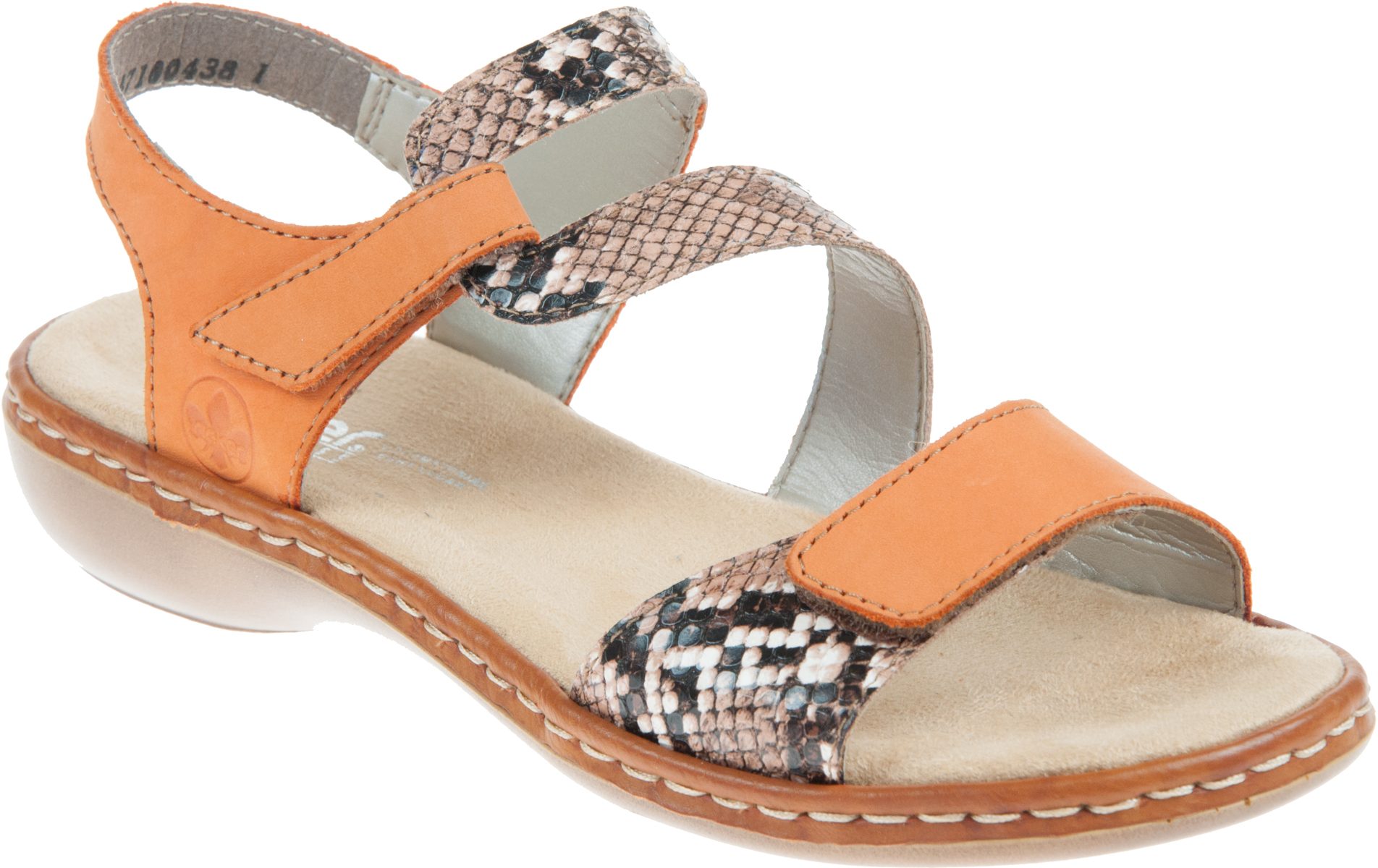 Rieker N4904 Scarpa Ginnastica In Pelle Clarino - Autunno Inverno, Tacco 3,5 Cm - 4