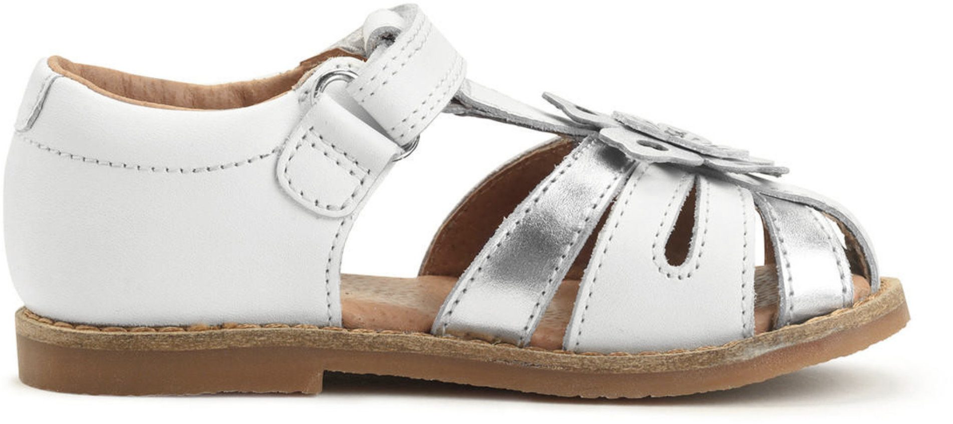 Start-Rite Flora White/Silver Leather 5198_14 - Girls Sandals ...