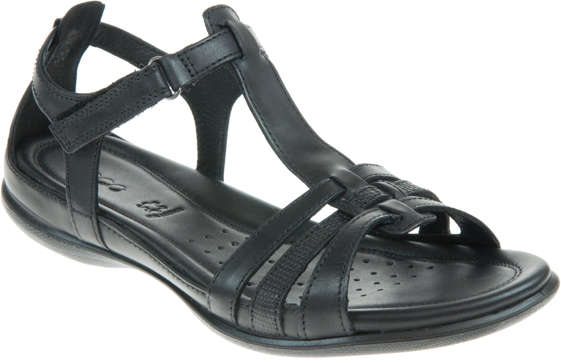 Ecco Flash Black / Black 240873 53859 - Full Sandals - Humphries Shoes