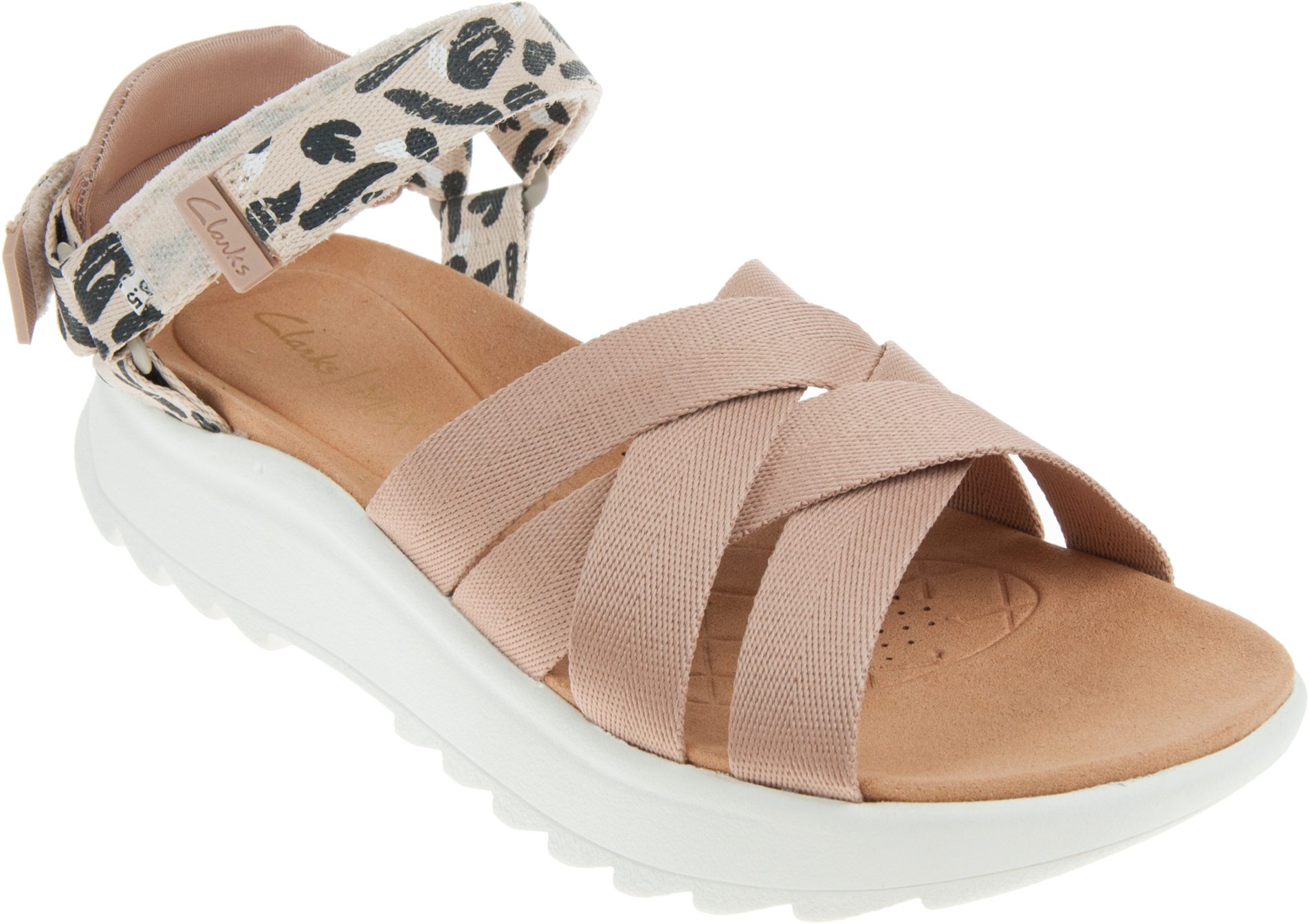 Clarks Dash Lite Cross Praline Combi 26170427 Full Sandals Humphries Shoes