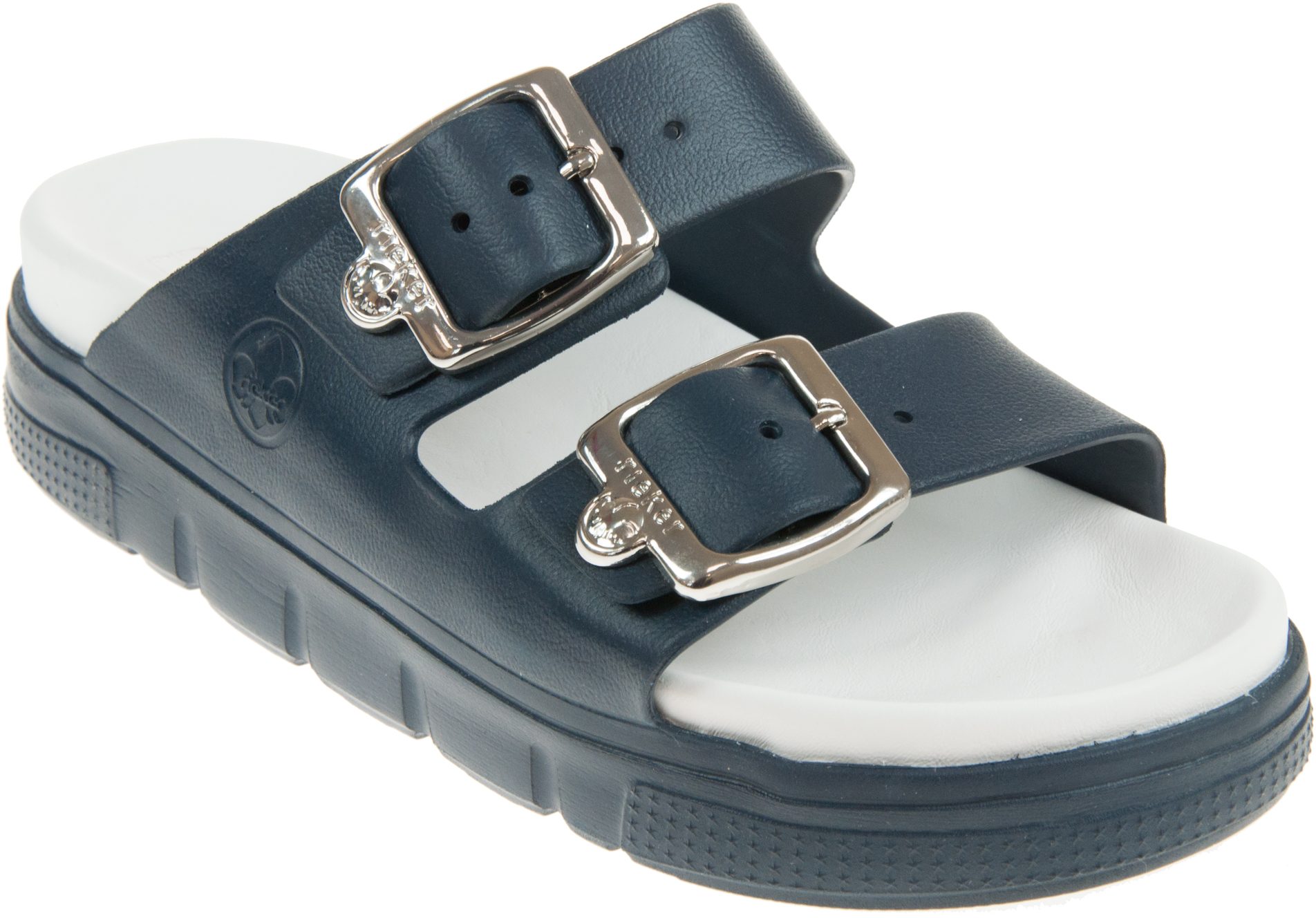 Rieker Tori Dark Blue P2180 14 Mule Sandals Humphries Shoes