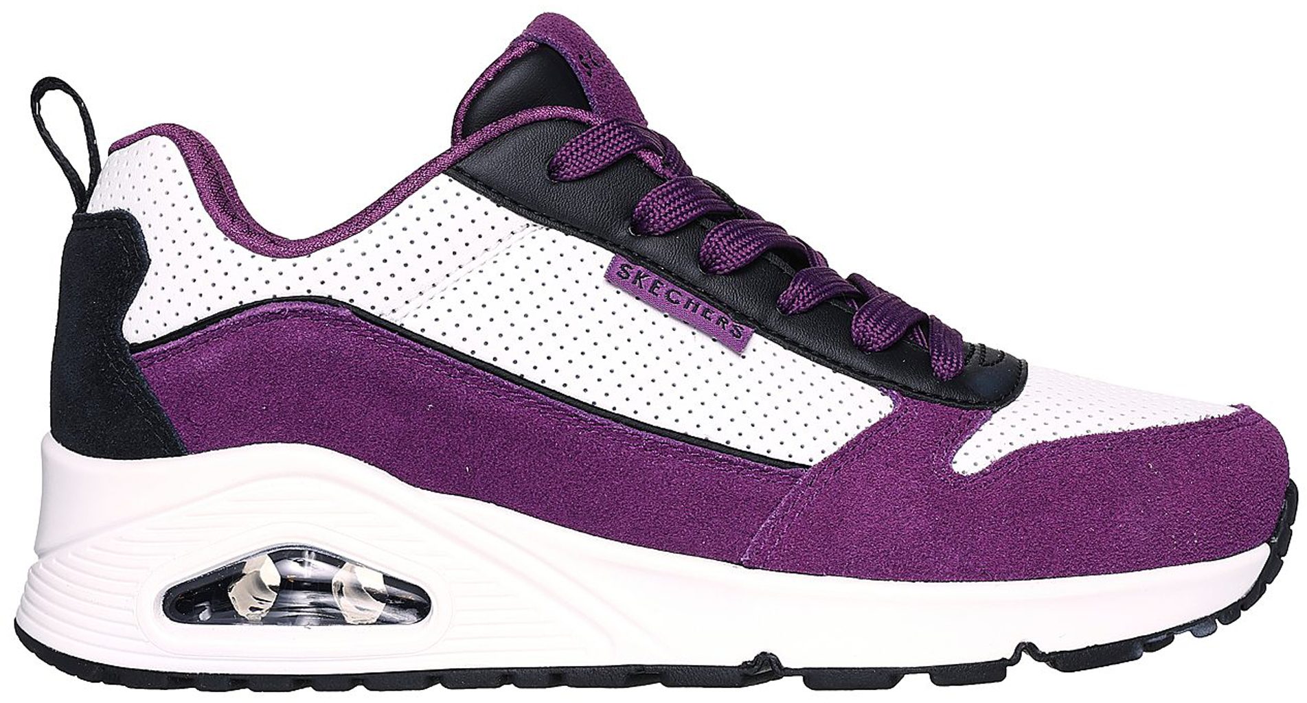 Skechers Uno - 2 Much Fun Purple / Black 177105 PRBK - Everyday Shoes ...