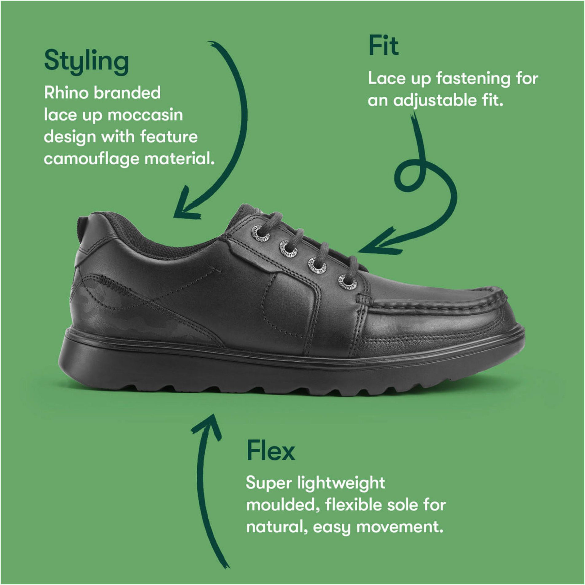 StartRite Cadet Black Leather 8247_7 Boys School Shoes Humphries Shoes