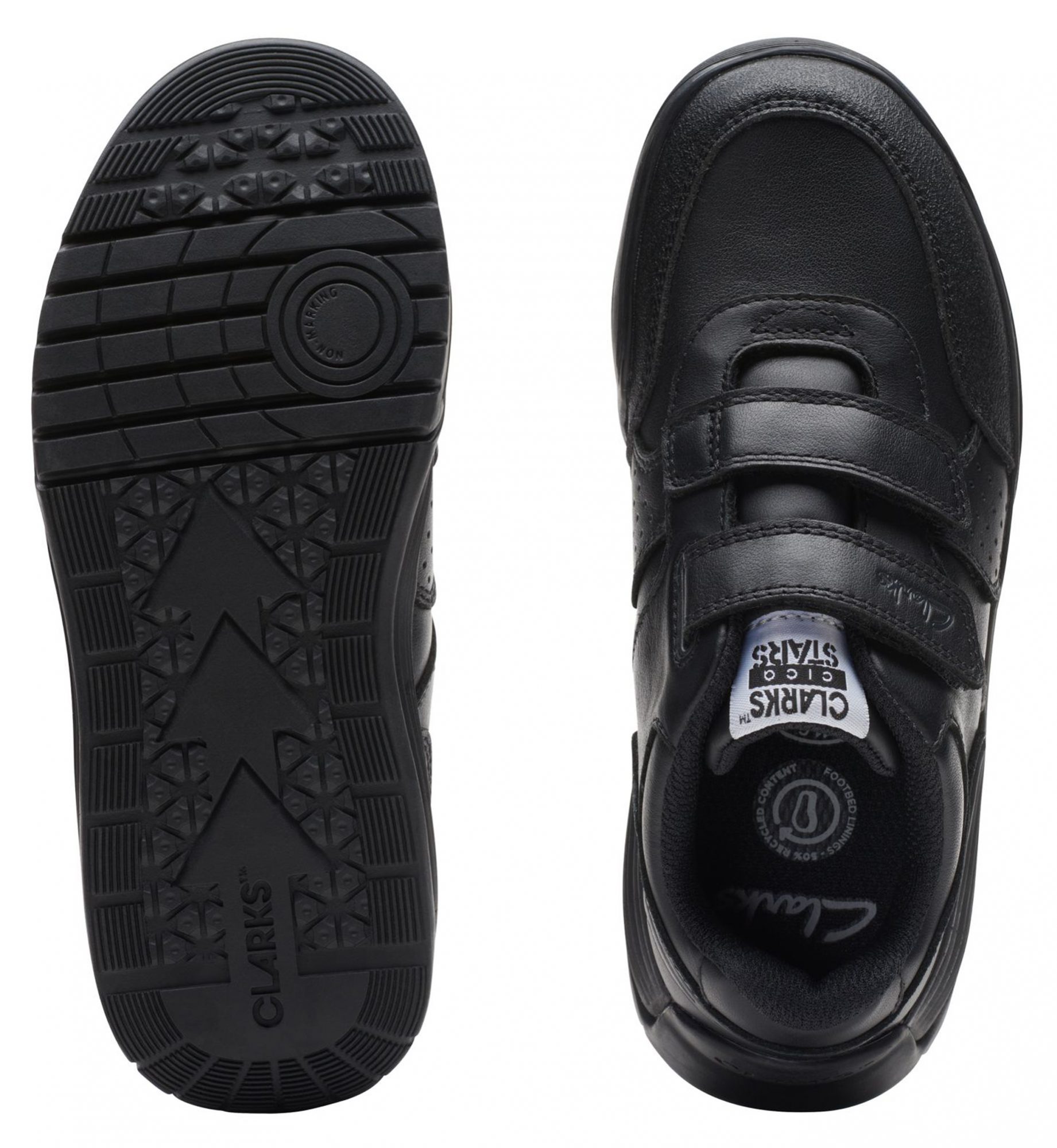 Clarks Cica Star Orb Kids Black 26175358 Boys School Shoes