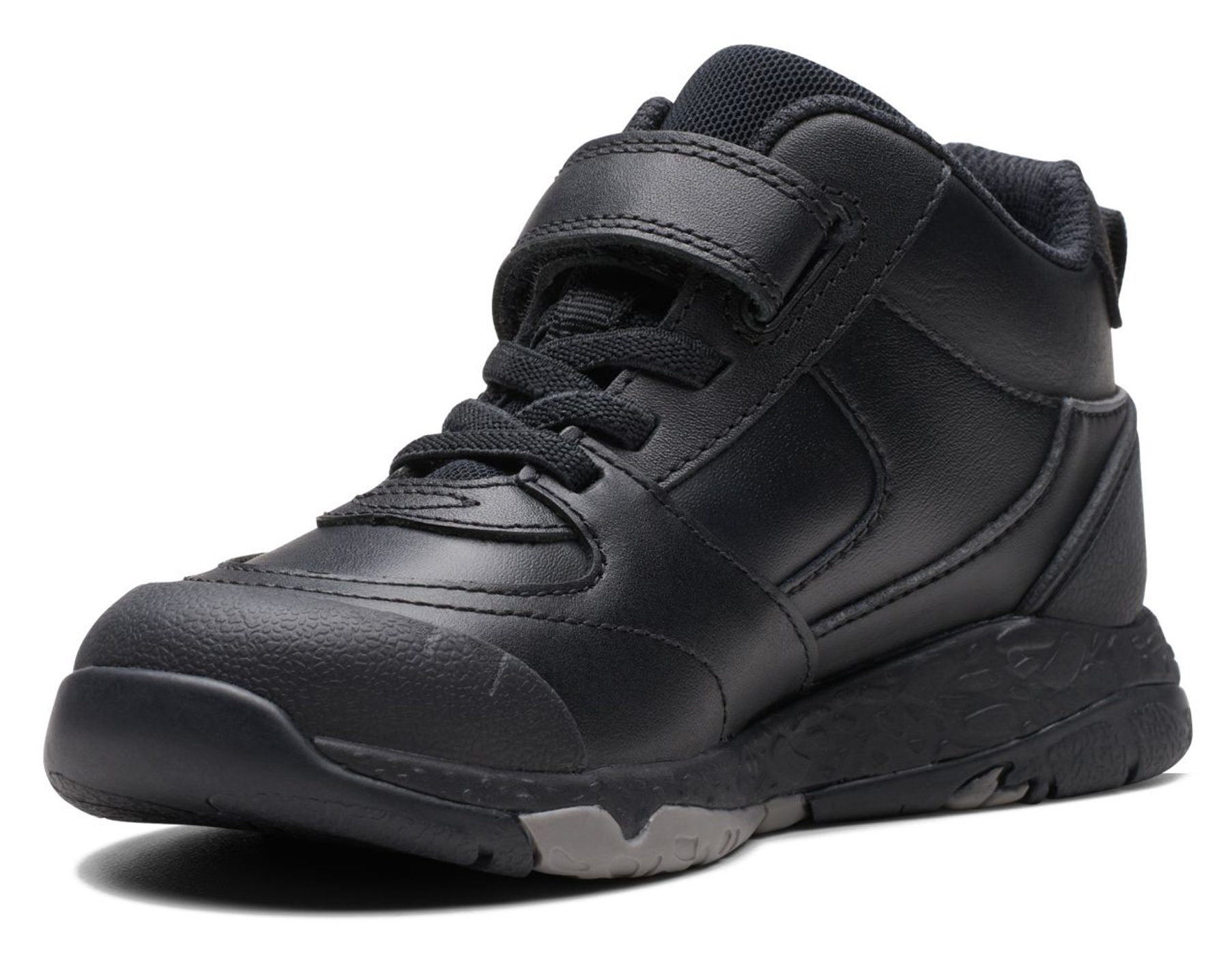 Clarks Steggy Stomp Kids Black 26175137 - Boys Shoes - Humphries Shoes
