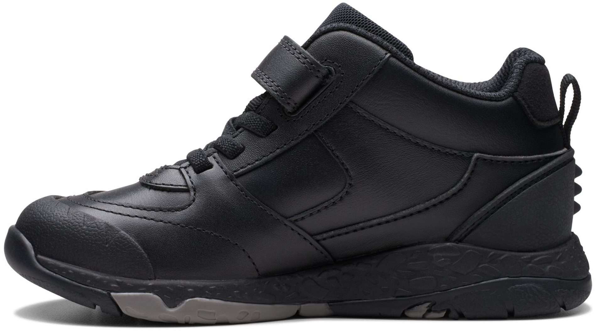Clarks Steggy Stomp Kids Black 26175137 - Boys Shoes - Humphries Shoes
