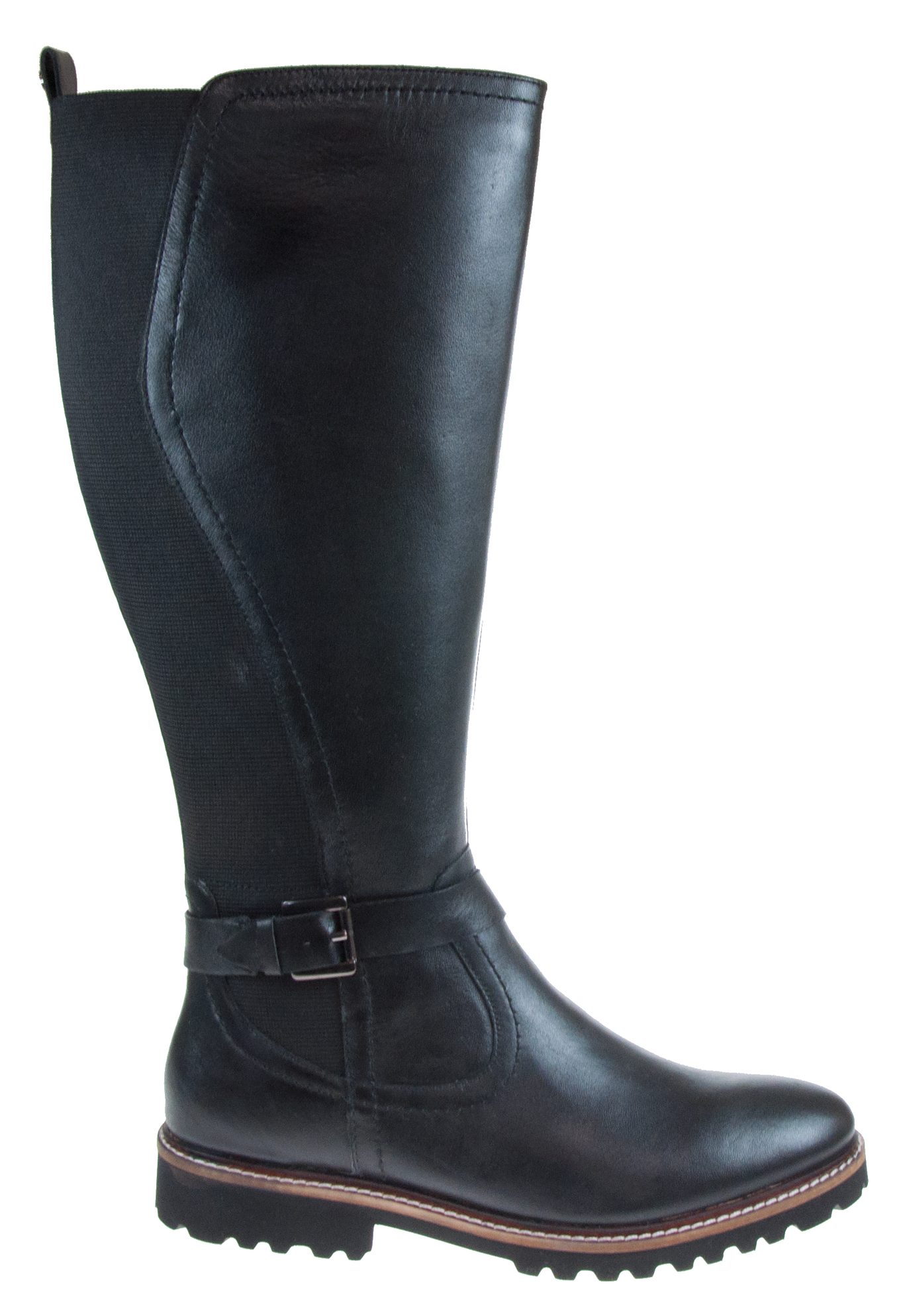 Lotus Belvedere Black Leather ULB358 BB Knee High Boots Humphries Shoes
