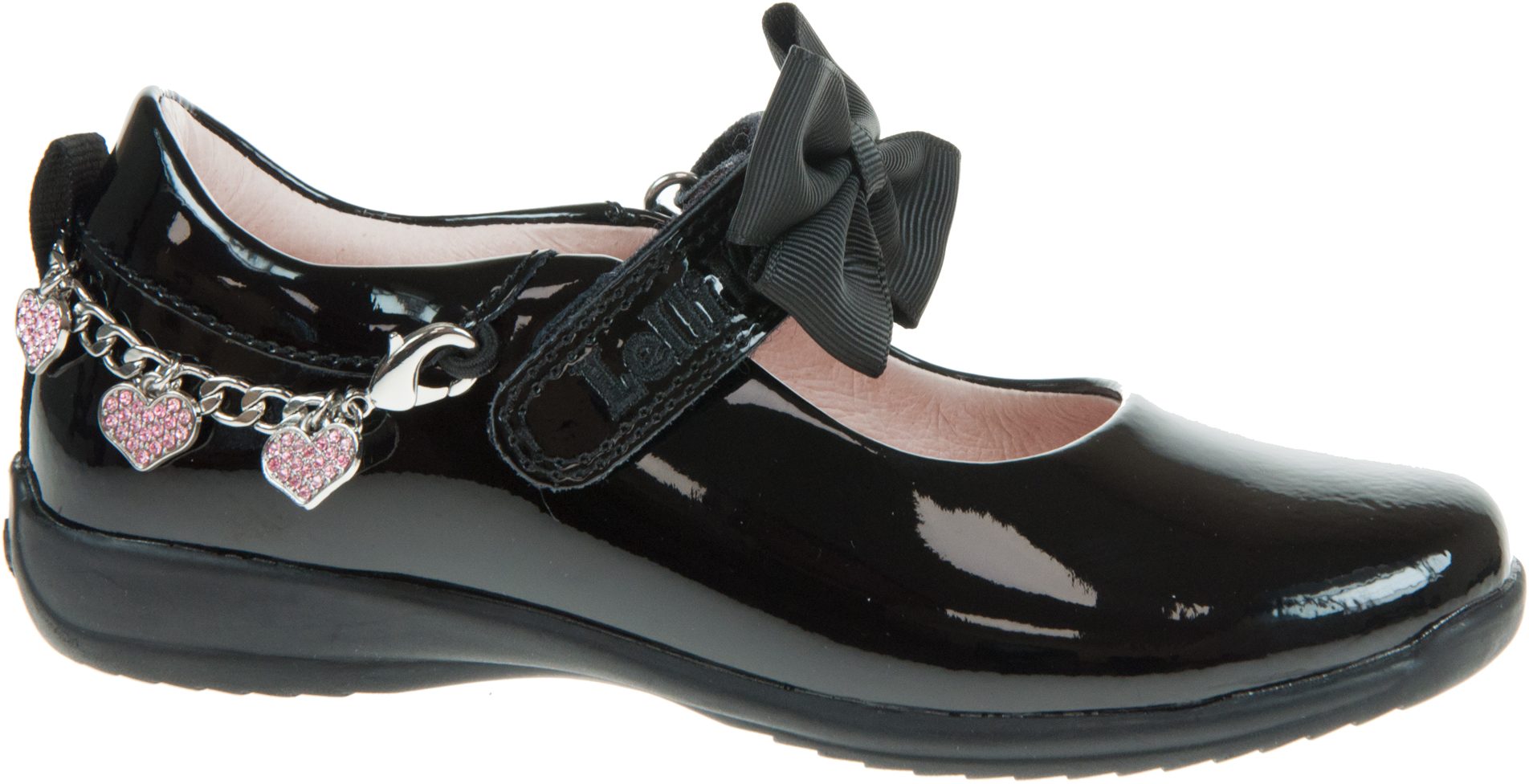 Lelli Kelly Angel Black Patent LK8224 Girls School Shoes - Main Image