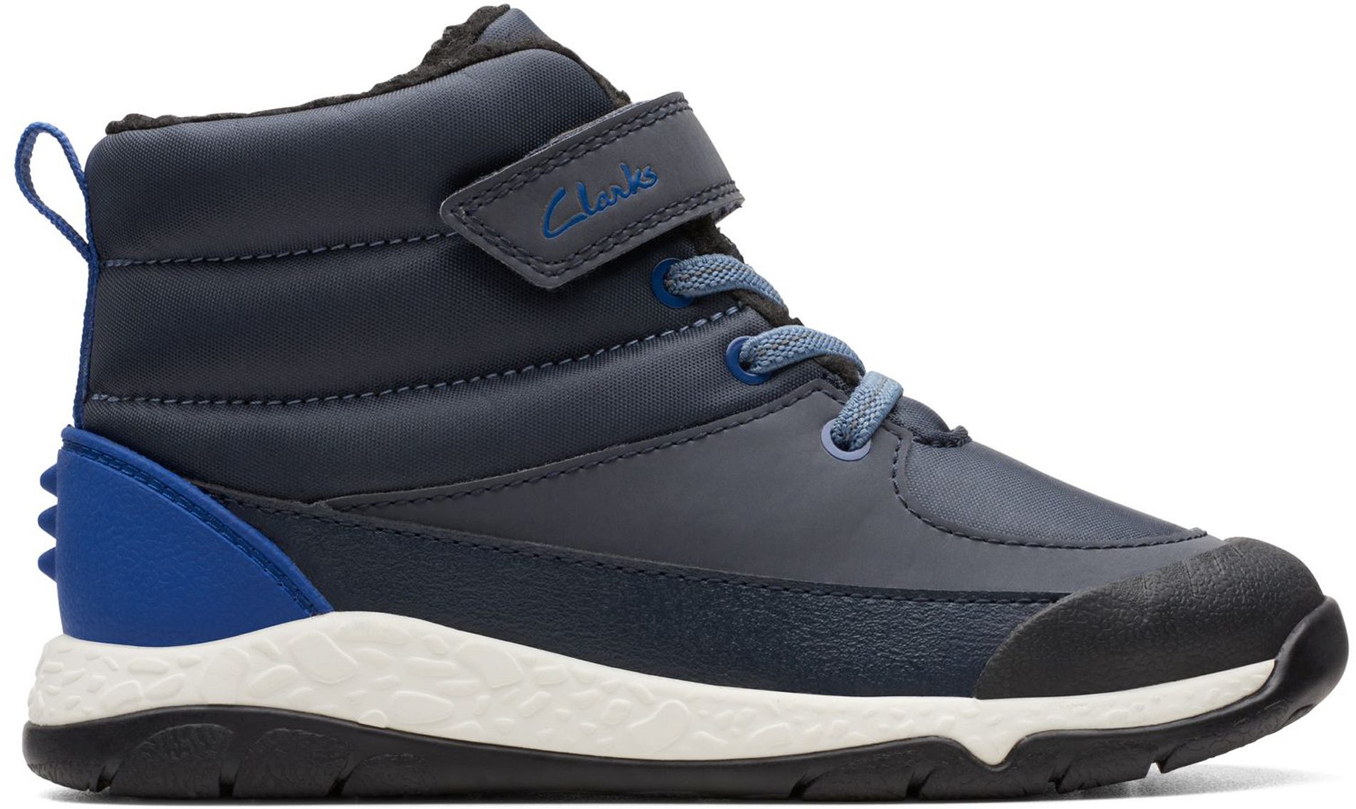 Scarpe Clarks Steggy Tail K Bambini - Navy Con Lacci EU 26