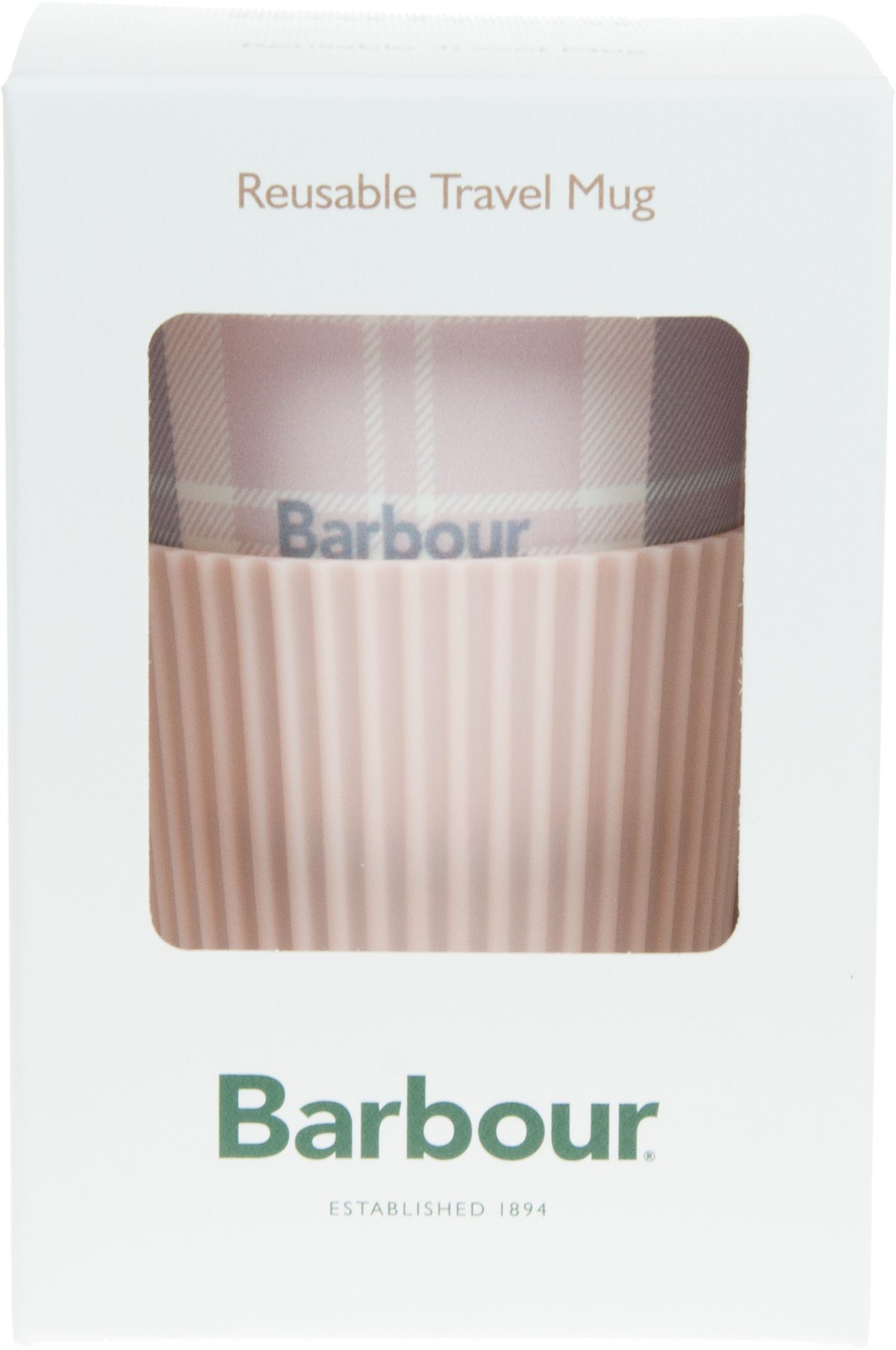 Barbour Travel Mug Pink/Grey Tartan UAC0231PI11 Miscellaneous