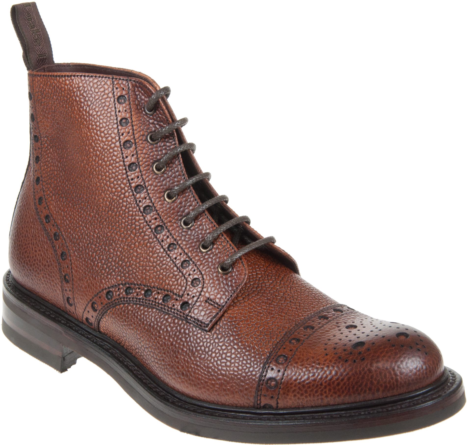 Loake Loxley Mahogany Grain LOXMGR Formal Boots Humphries Shoes