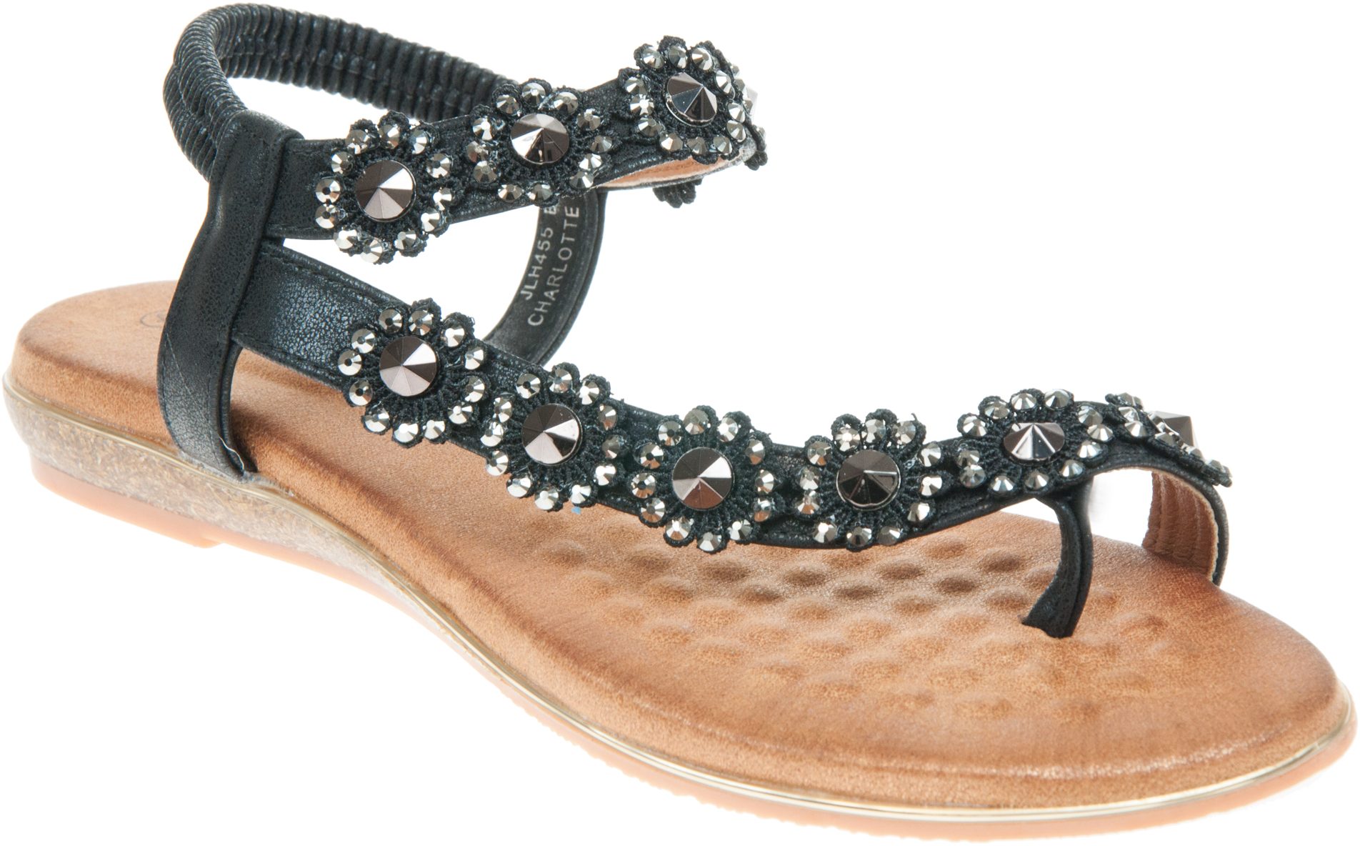 Lunar Charlotte II Black JLH455 BK - Full Sandals - Humphries Shoes