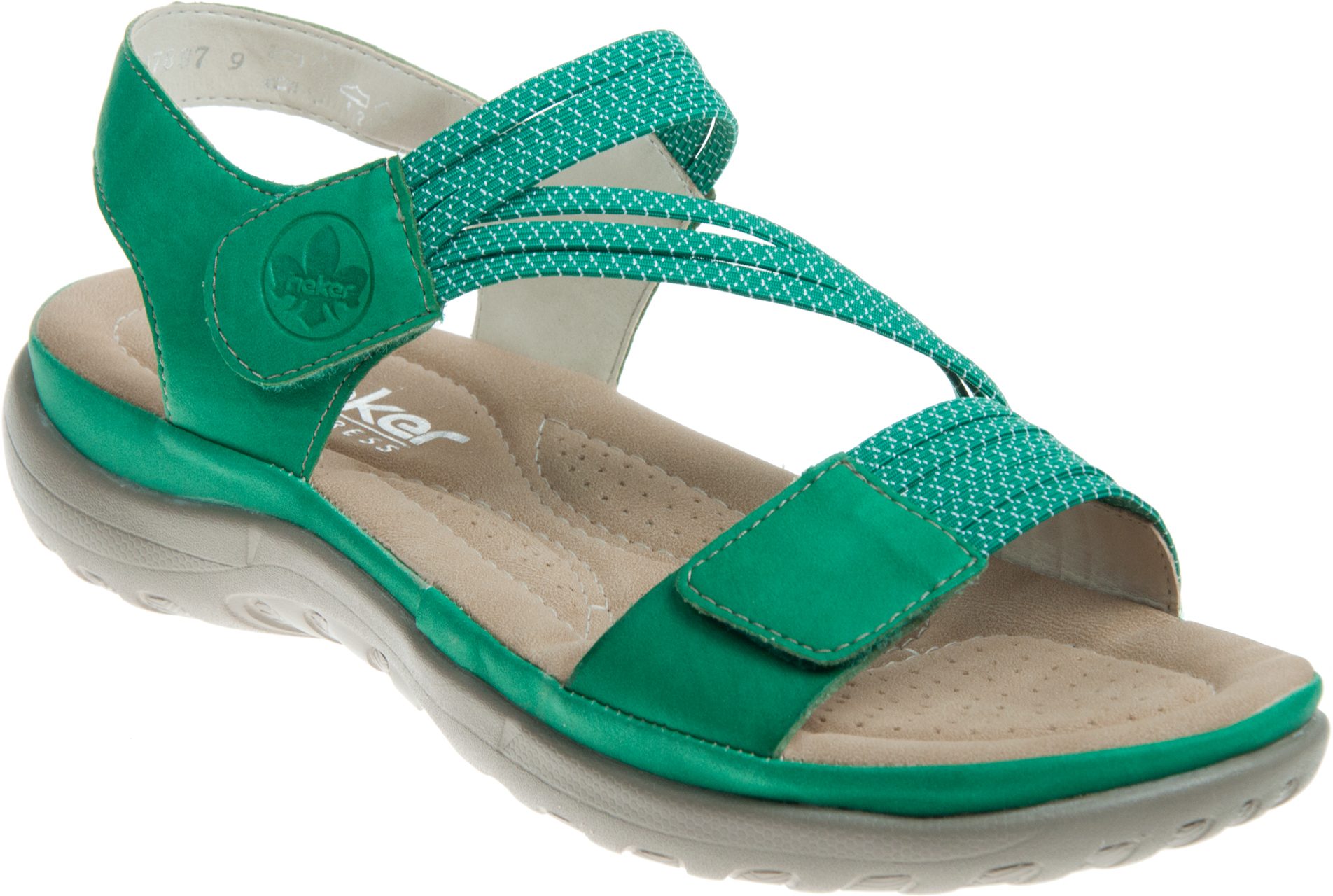 Rieker 64870 Franja Green 64870-54 - Full Sandals - Humphries Shoes