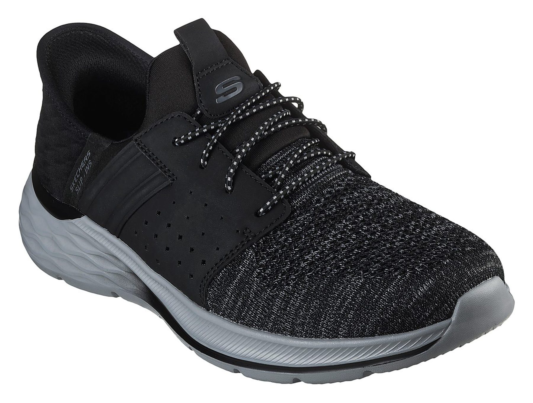 Skechers 210803 Garner Newick Black 210803 BLK Casual Shoes Humphries Shoes