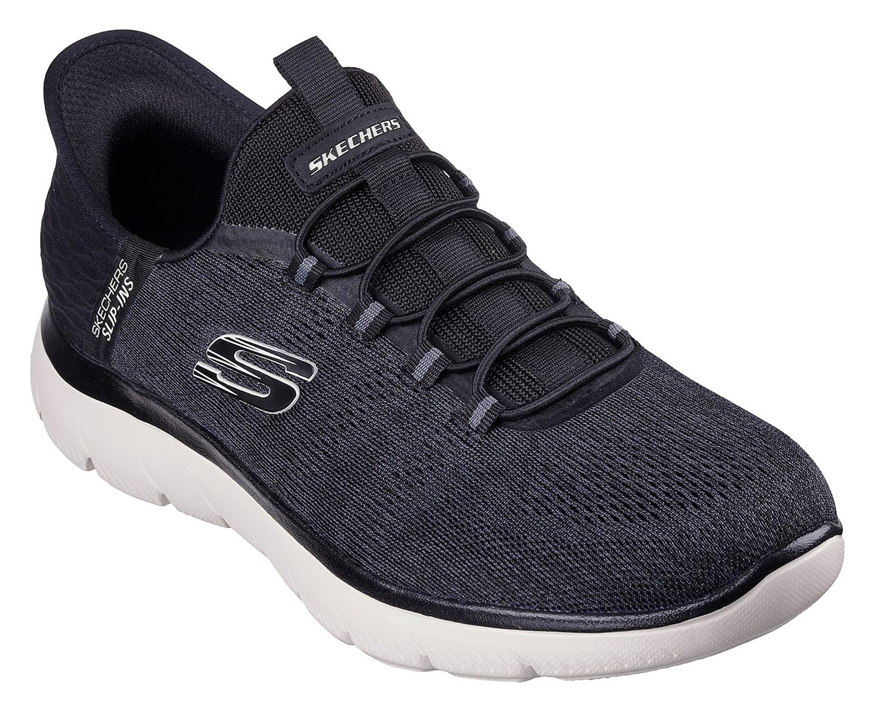 Sketchers black white deals
