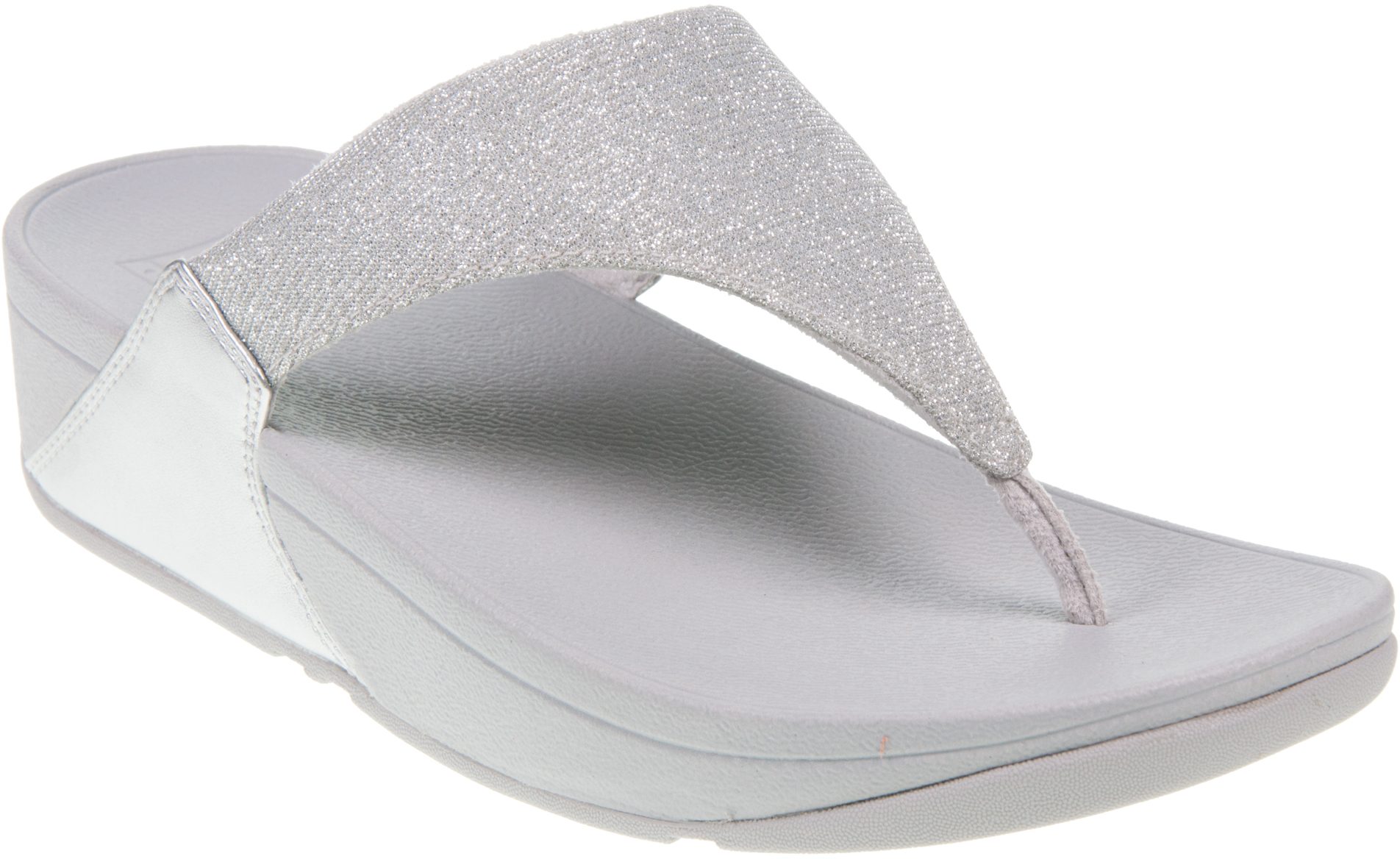 FitFlop Lulu Shimmerlux FZ7 Silver FZ7 011 - Mule Sandals - Humphries Shoes
