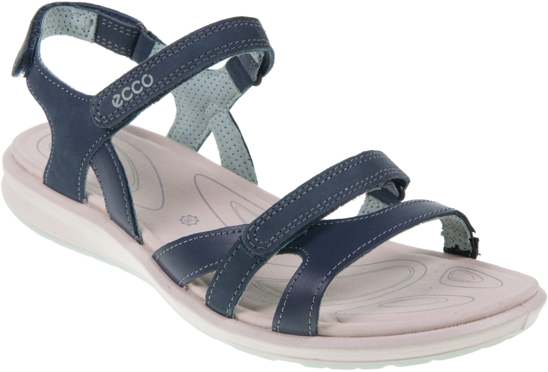 Ecco Cruise II Womens Sandal Marine Ice Flower 821833 54668 Full Sandals Humphries Shoes