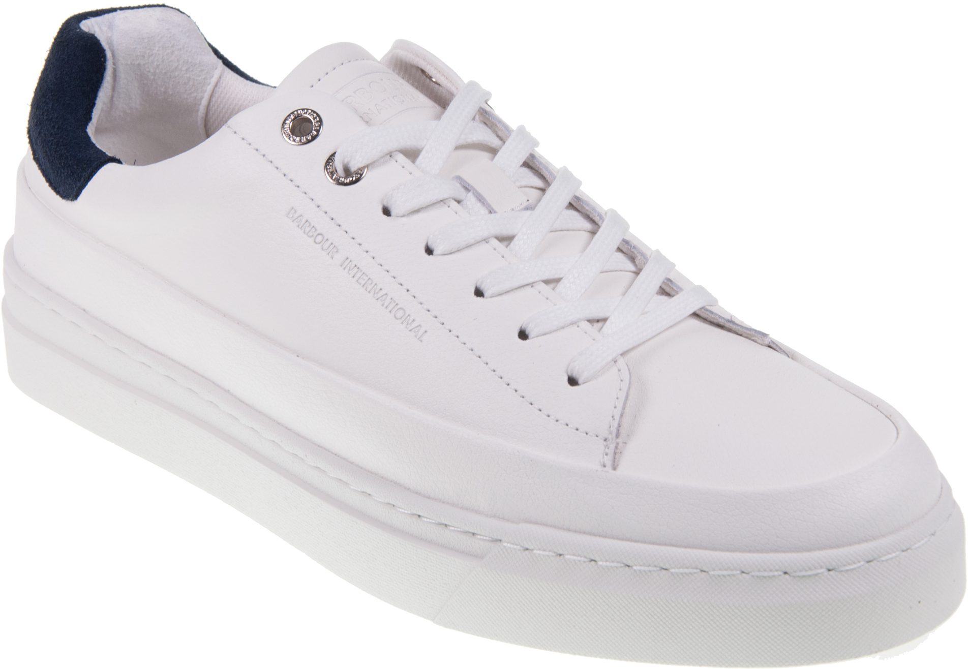 Barbour Cram White Cobalt MFO0755WH72 Casual Shoes Humphries Shoes