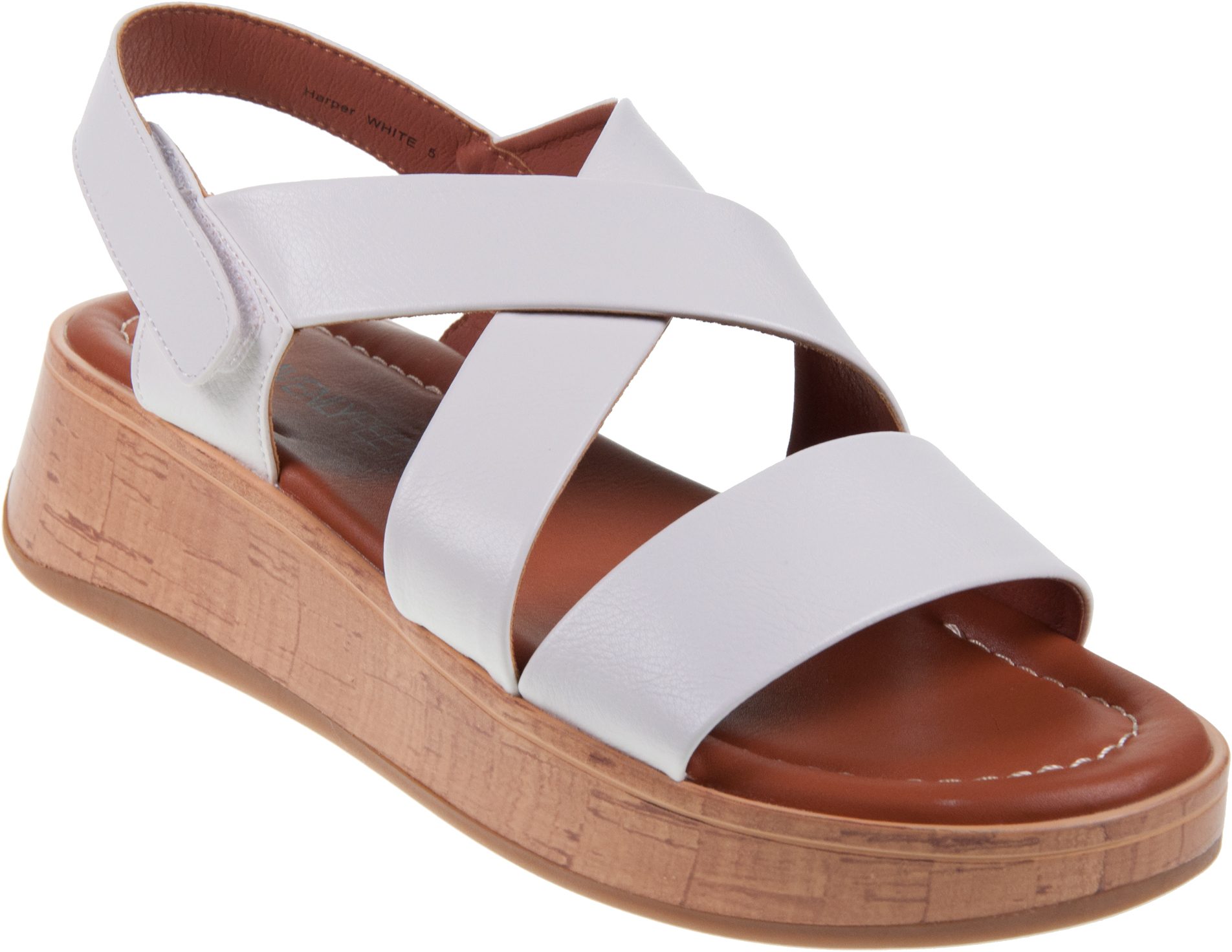 Heavenly Feet Harper White SA0004121 Full Sandals Humphries Shoes