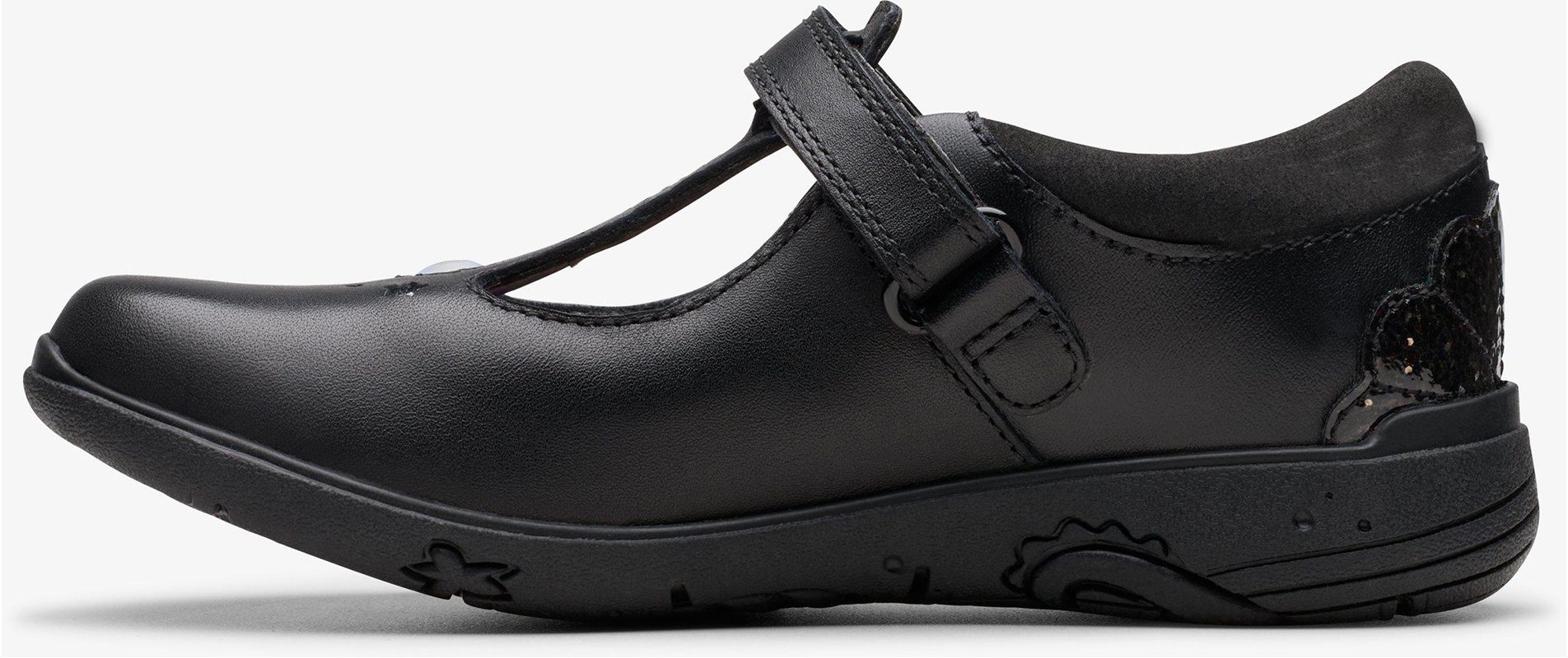 CLARKS Damen Relda Gem K. Shoes - Black Pat 32,5