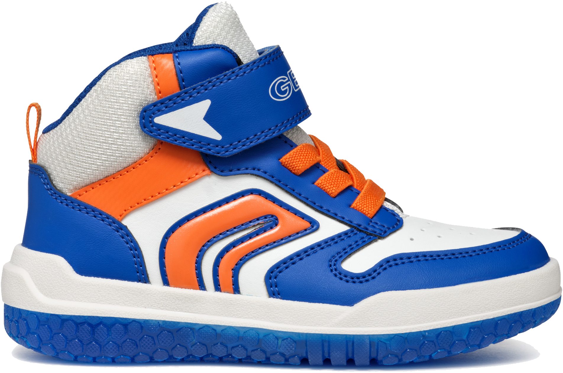 Batterij Geïntegreerde Kinderschoen Geox J Buzzerlight Boy BSneaker - Kinderschoenen Met Geïntegreerde LED Verlichting En Rip-tape Sluiting Jongens Sportschoen