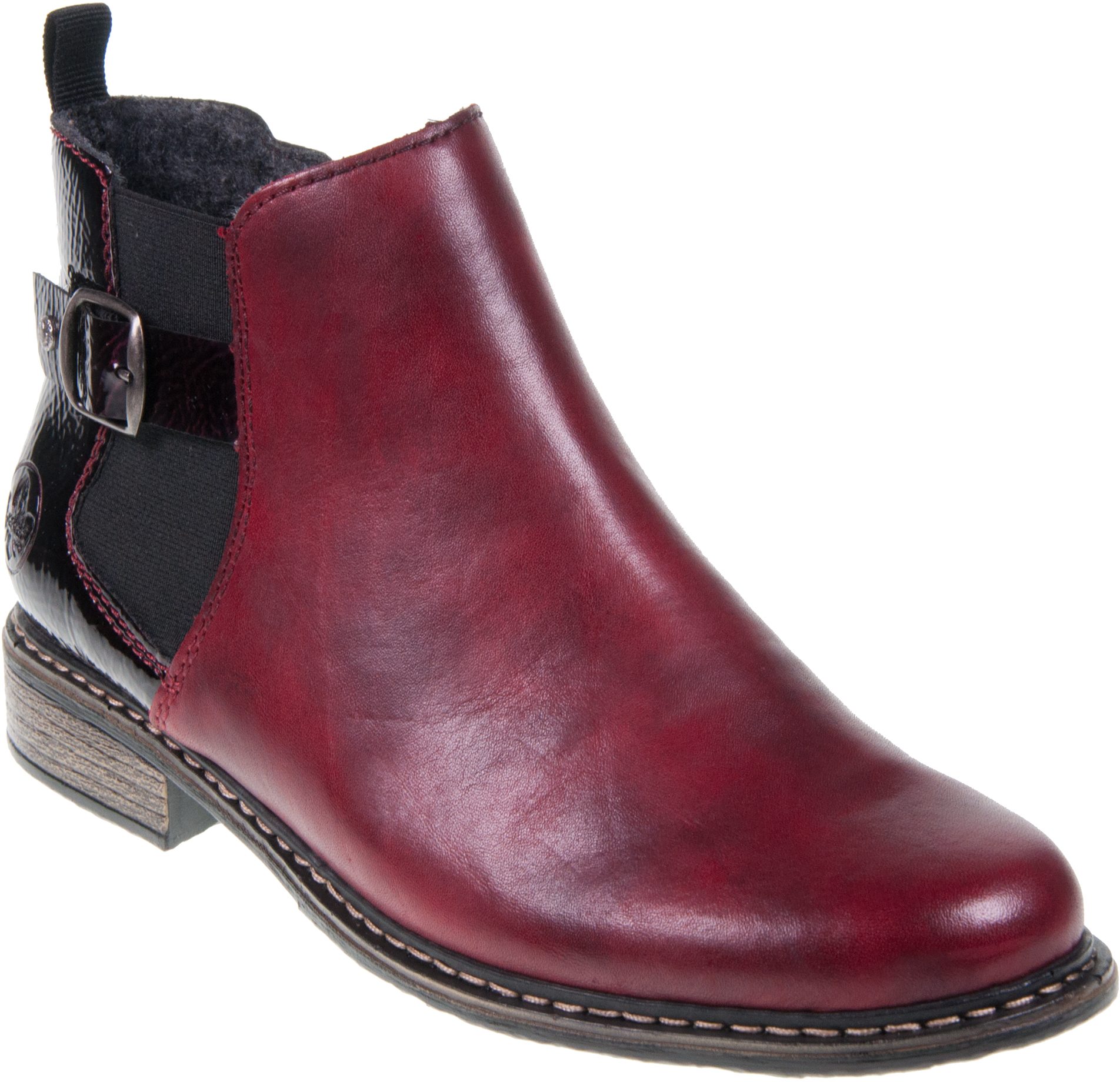 Rieker burgundy ankle boots sales