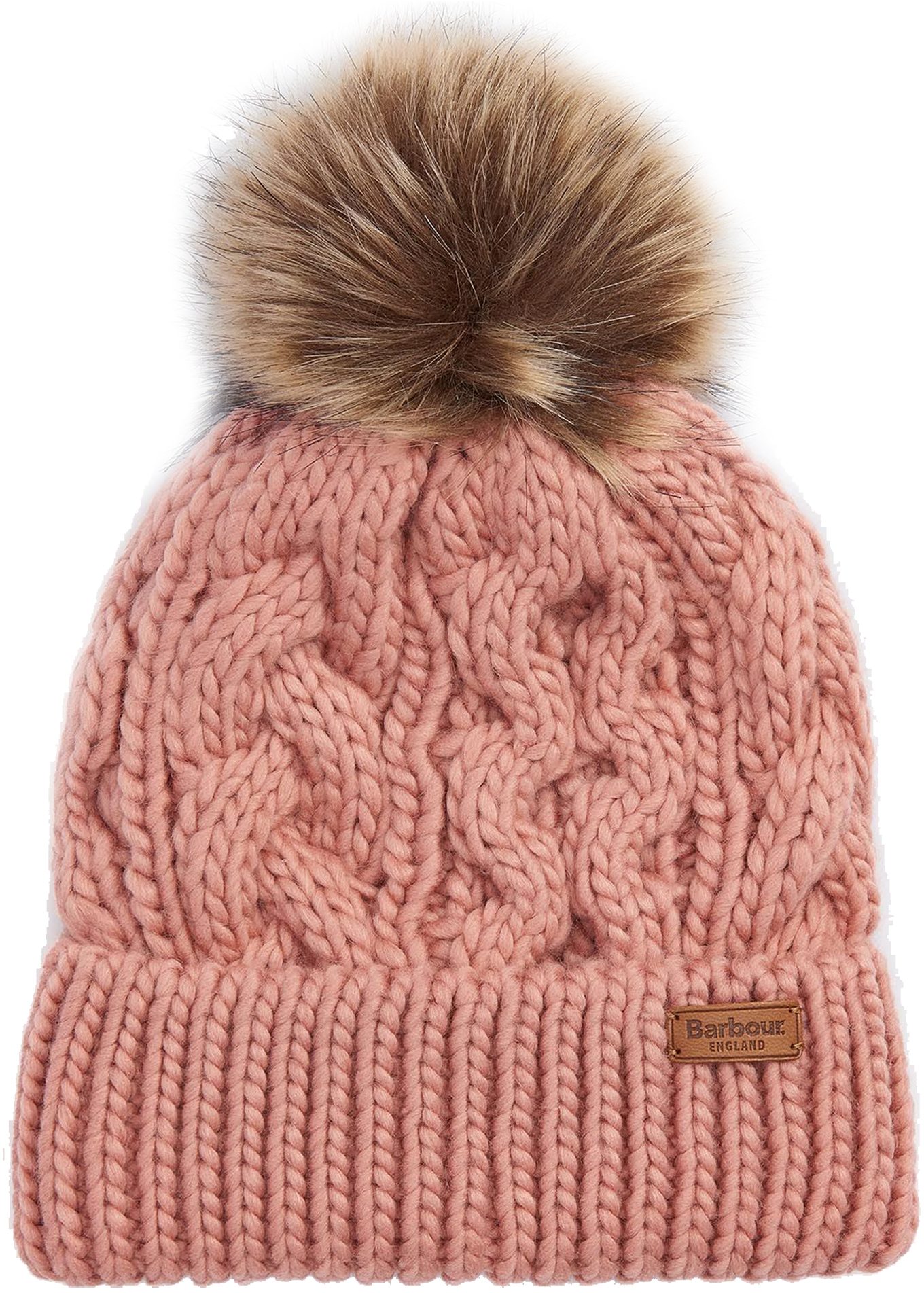 Barbour Penshaw Beanie Pink Rust LHA0386PI35 - Hats  display picture 3