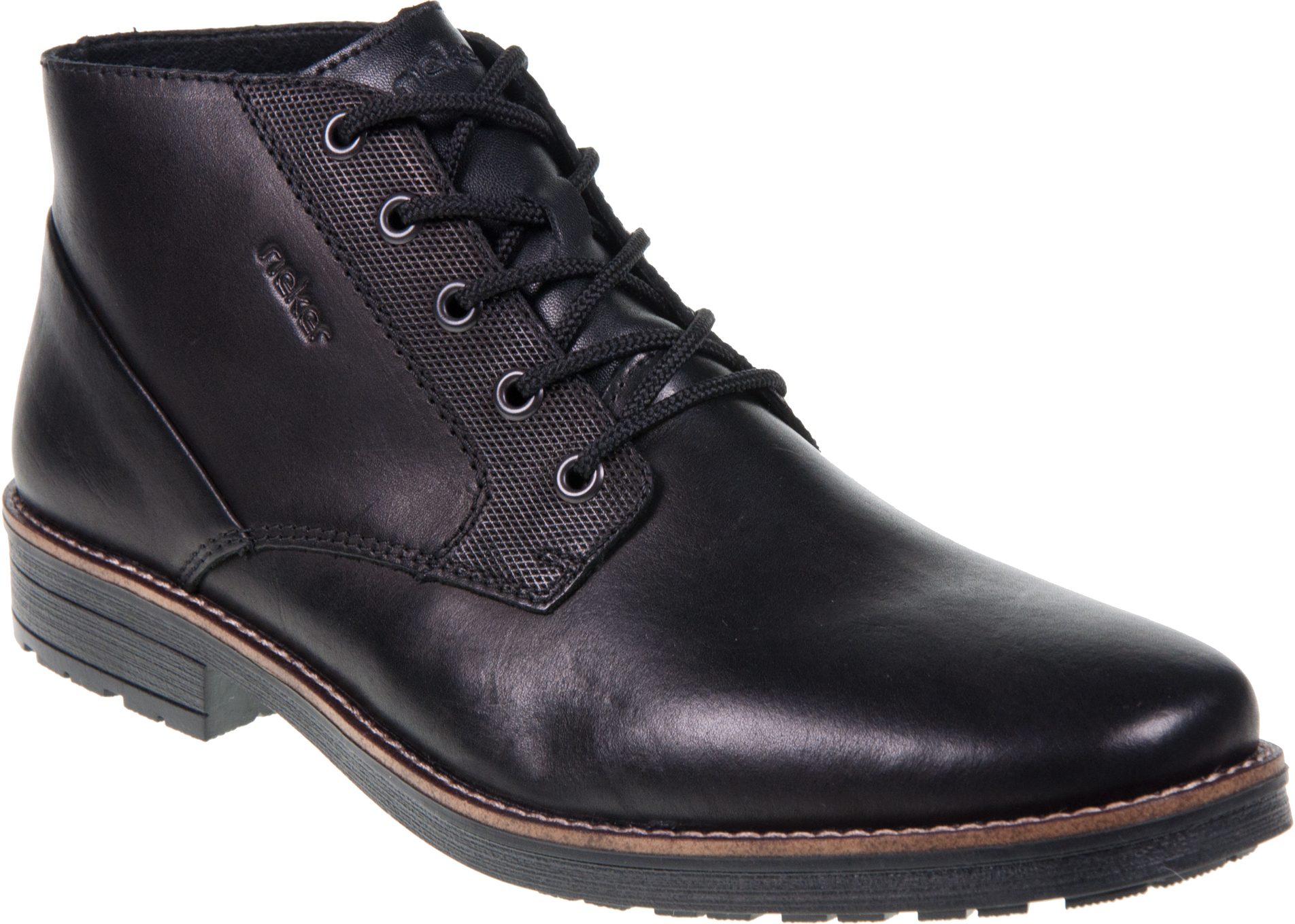 Botines Rieker Para Hombre Modelo 33207 - Piel Lisa, Suela TR, Altura Caña 10 Cm