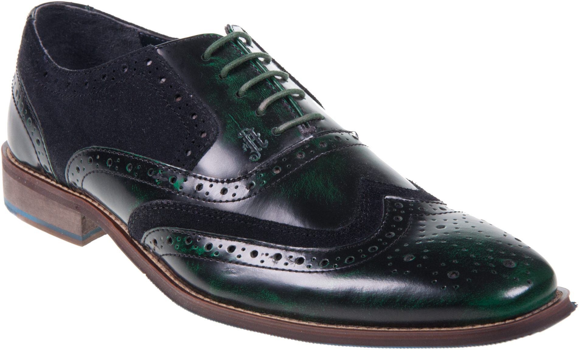 Amen 17467 Green/Navy 17467 LD Formal Shoes Humphries Shoes