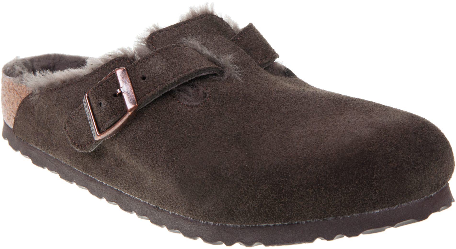 NEW BIRKENSTOCK Boston VL/ Shearling Suede MOCHA (1020567) Men\'s US 10 EU43 UK 9 BIRKENSTOCK Boston Shearling Clogs Mocha - BIRKENSTOCK Boston main image 3
