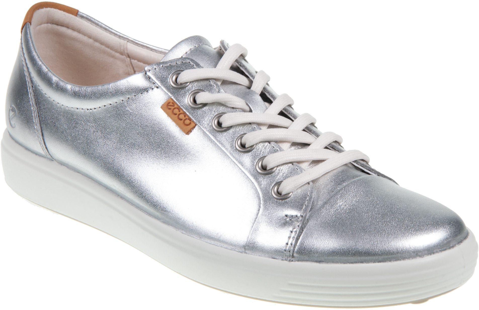 Ecco Soft Ladies Metallic Silver 430003 61159 Everyday Shoes