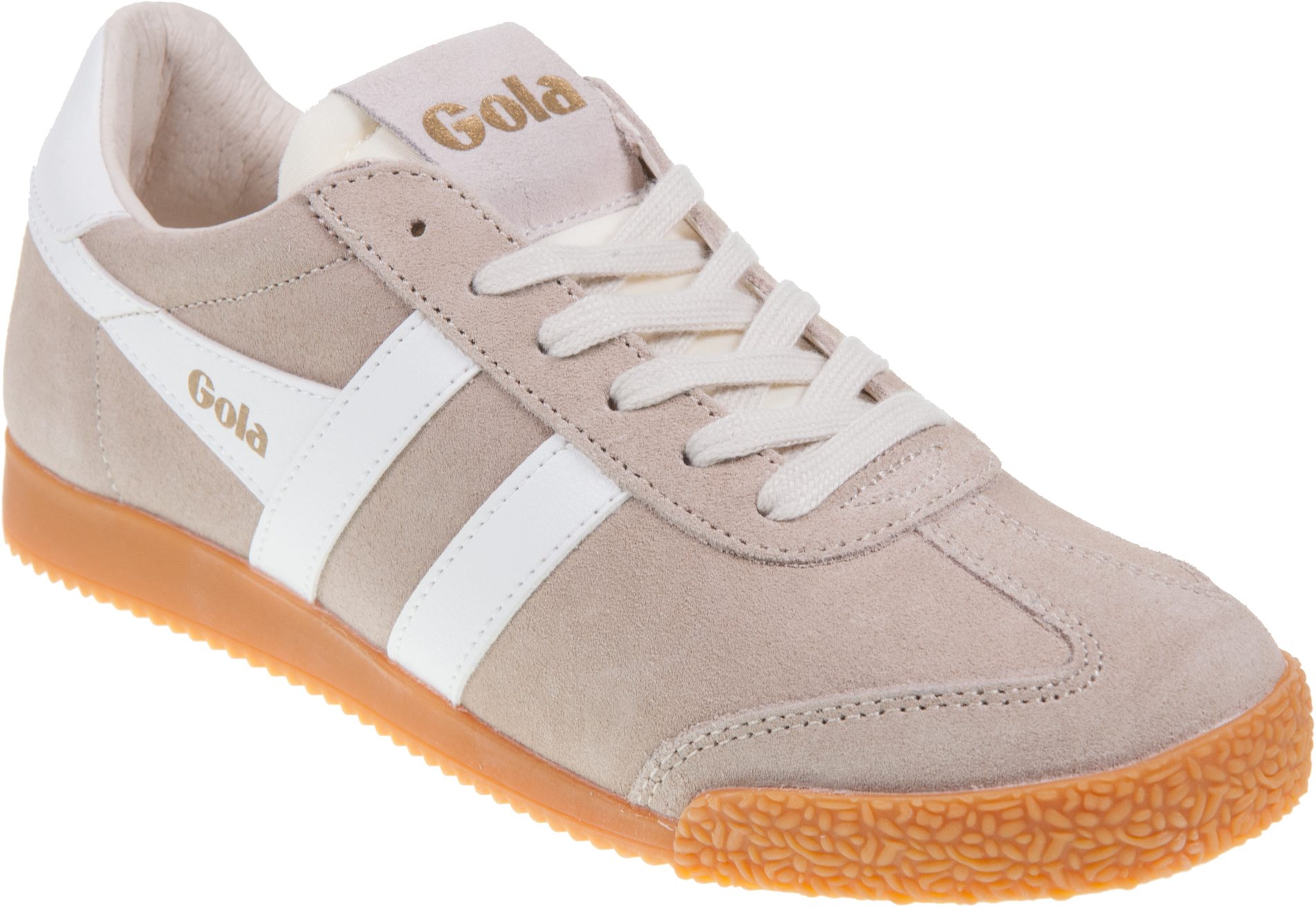 Gola Elan Sneaker Donna – Verde Misto E Bianco Evergreen – Tomaia In Pelle Scamosciata – Suola Piatta In Gomma, Tacco 2 Cm - 4