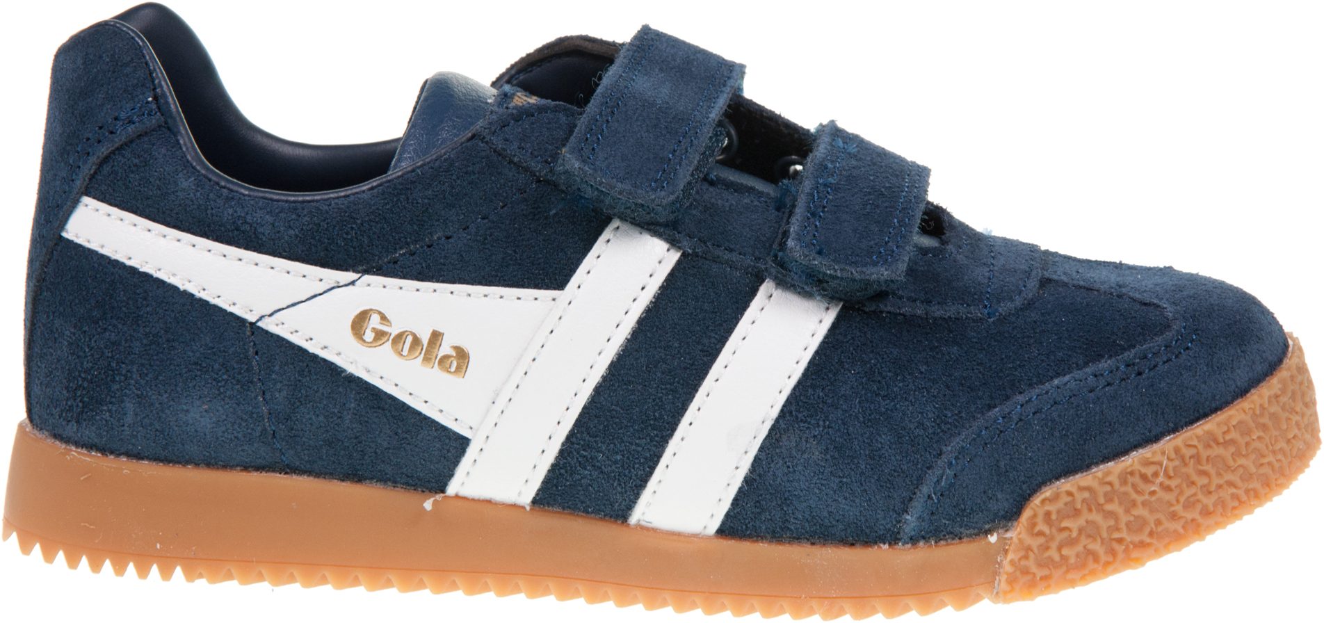 Gola Harrier Strap Kindersneaker - Retro-Sneaker Mit Klettverschluss, Textil Und Wildleder