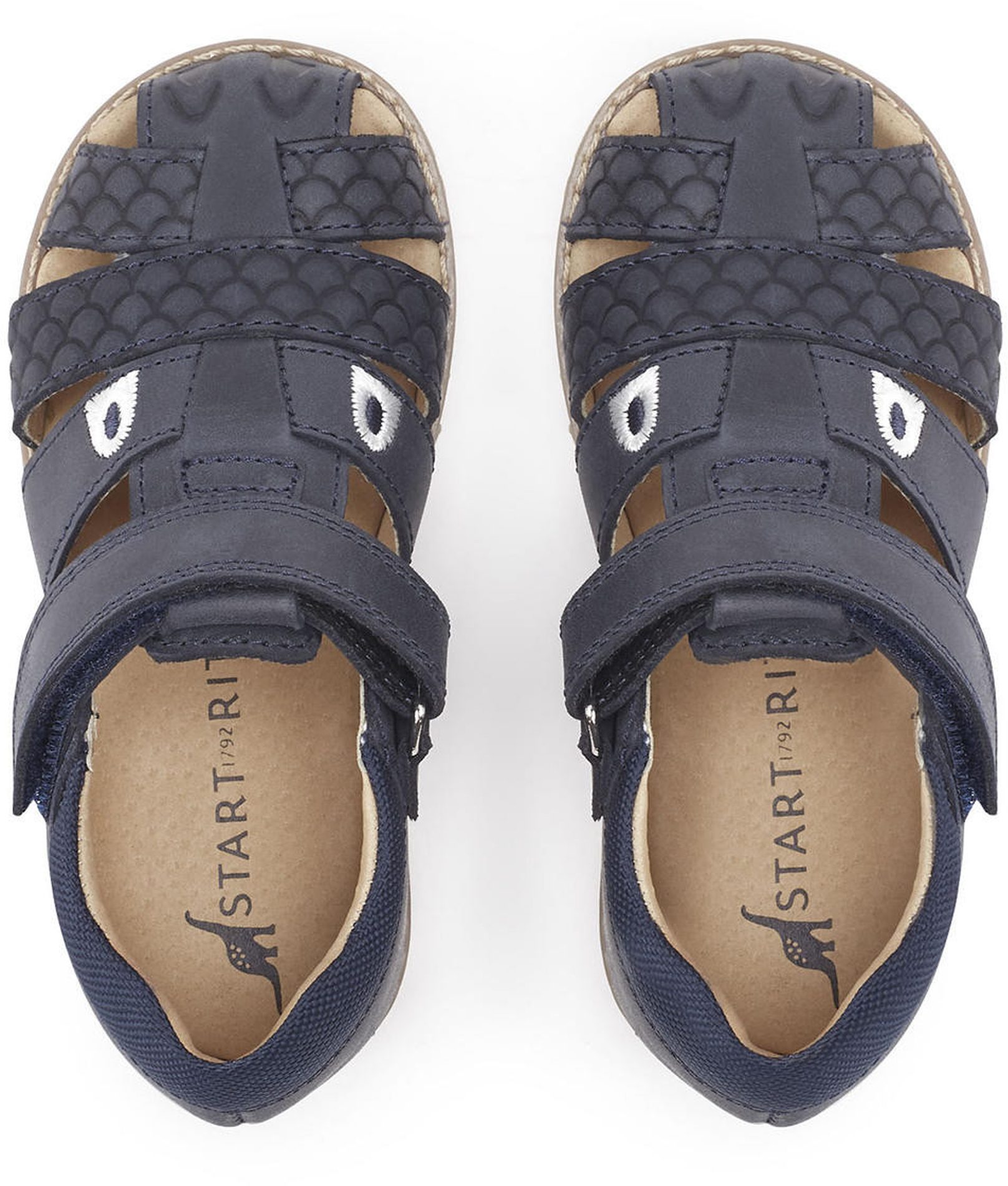 Start-Rite Dino Park Navy Leather 5207_2 - Boys Sandals - Humphries Shoes