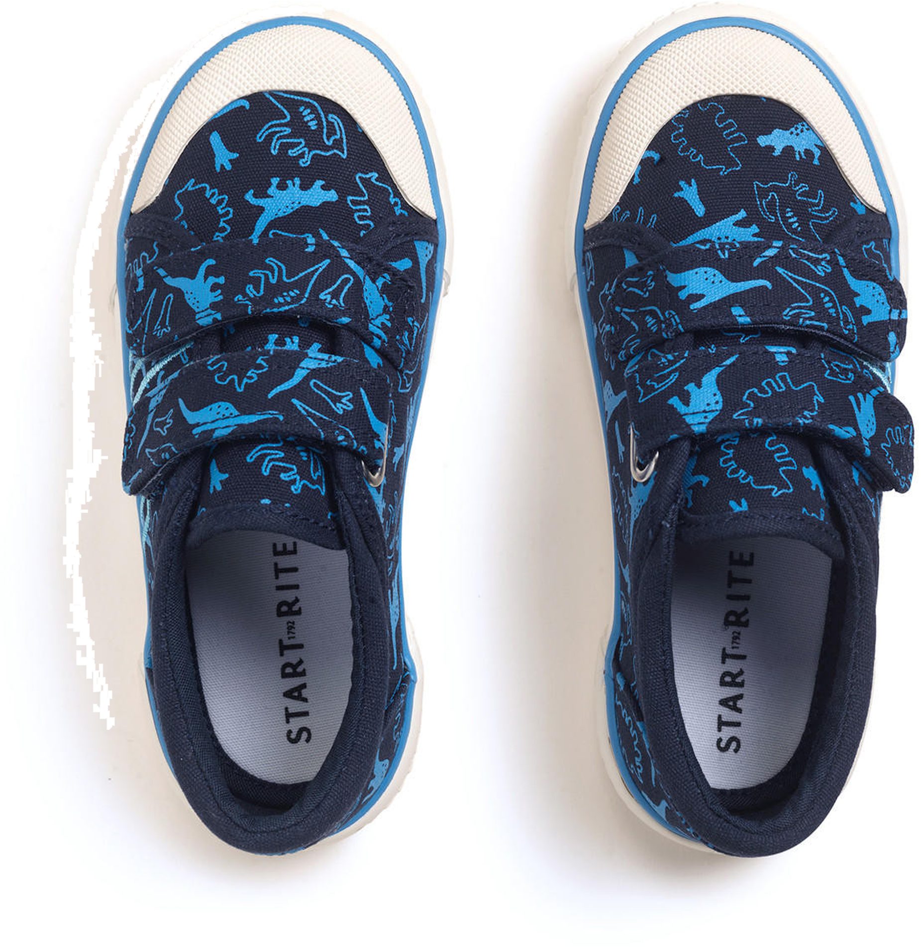 Slippers Rapter Start-Rite Raptor Navy Dino Canvas 6208_9 - Boys Shoes - Humphries Shoes