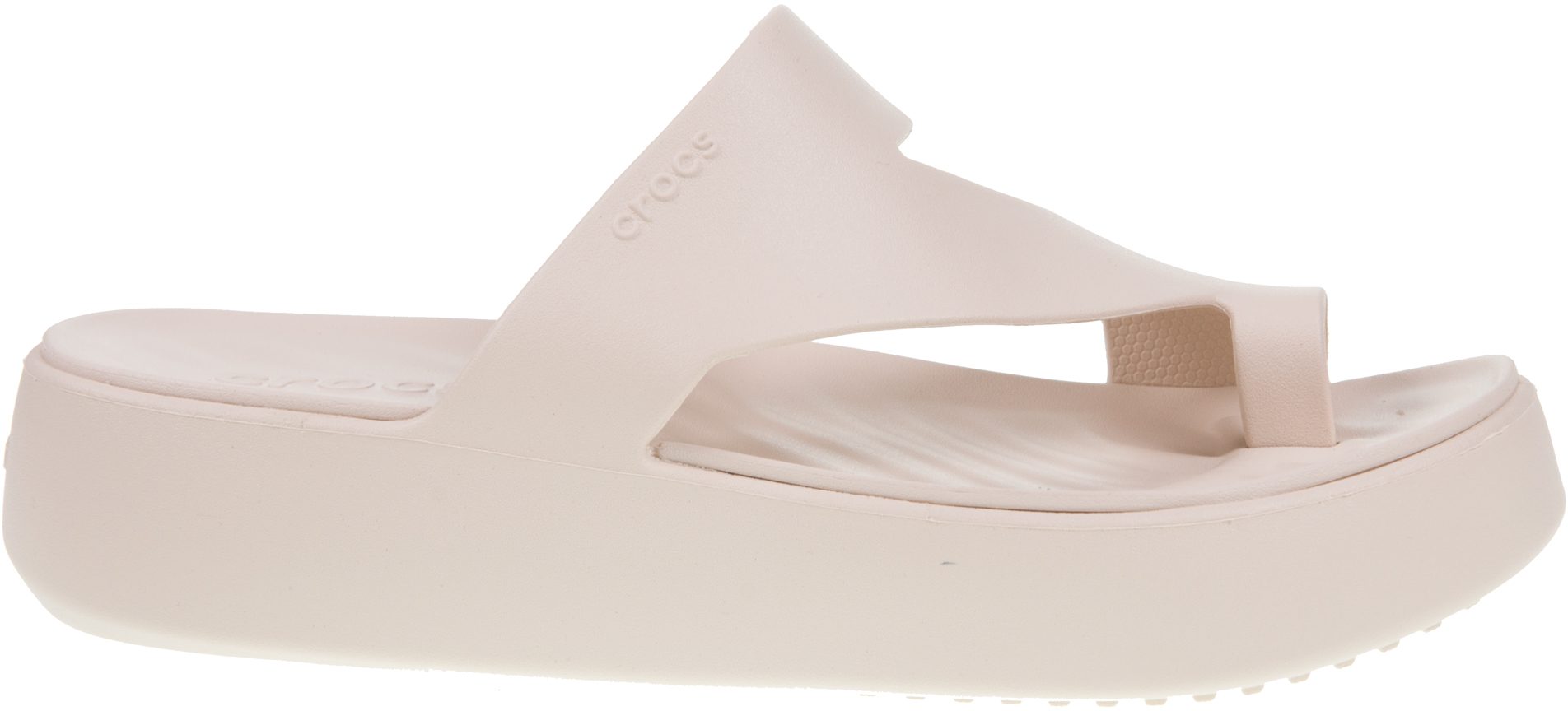 Crocs Getaway Platform Toepost Sandstone 210834 0LH - Mule Sandals ...