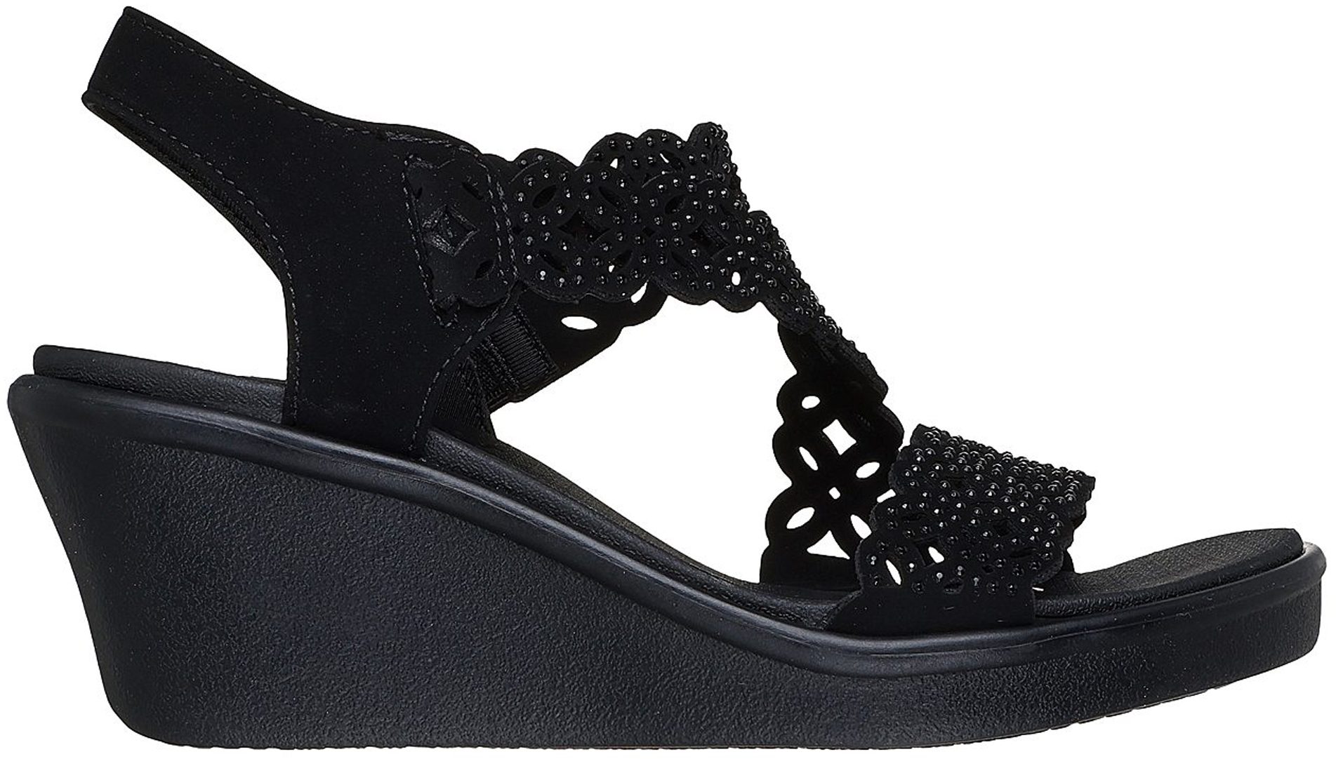 Skechers Rumble On - Sassier Dayz Black 119617 BBK - Full Sandals ...