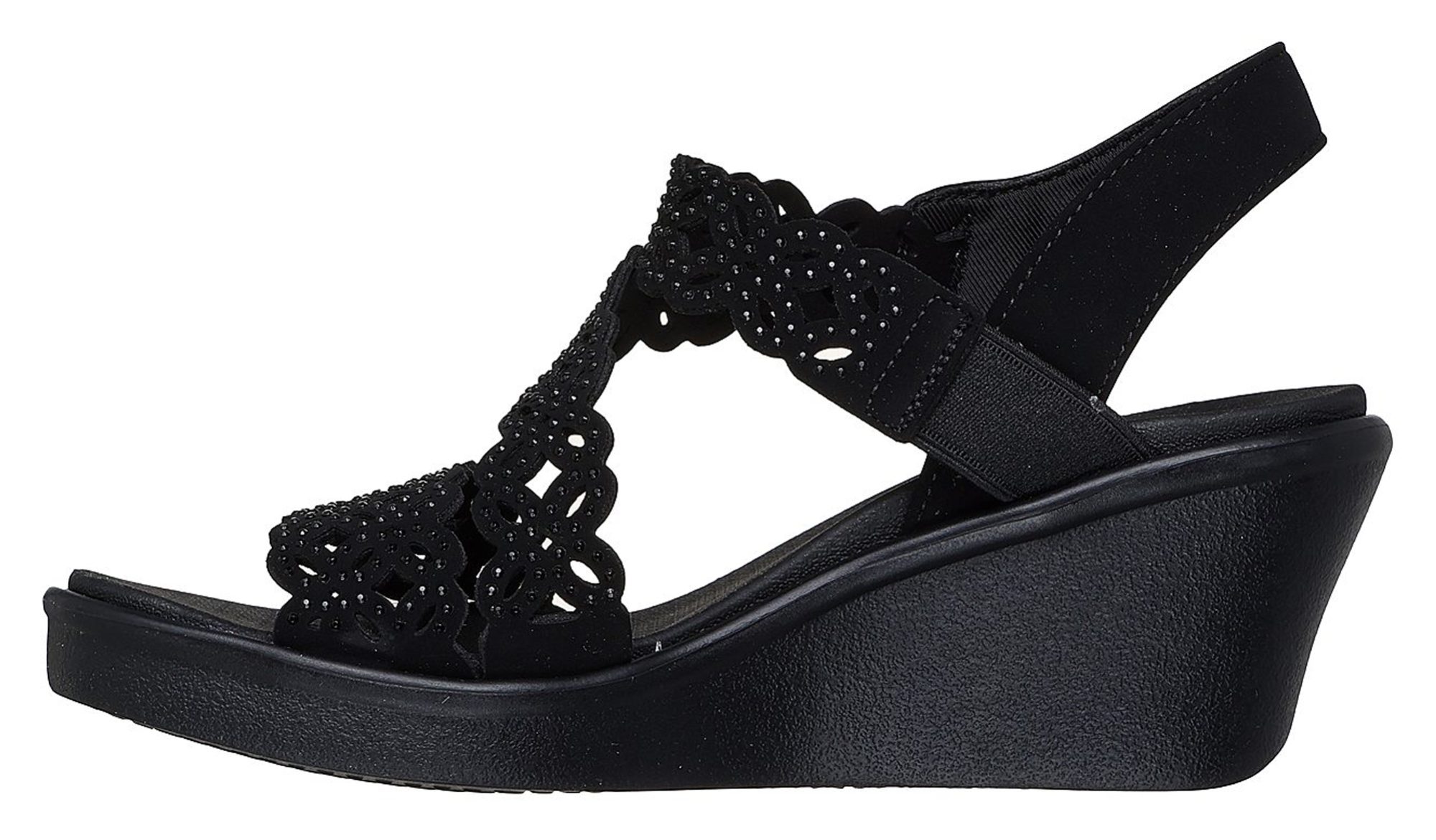 Skechers Rumble On - Sassier Dayz Black 119617 BBK - Full Sandals ...