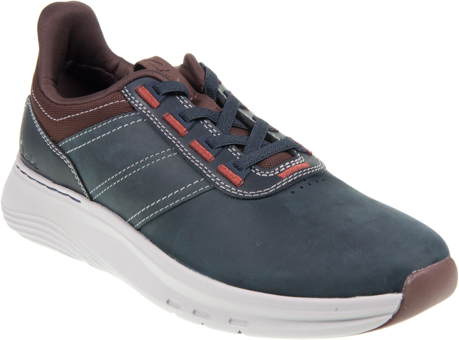 Clarks Motion Trek Lx Navy Leather 26184783 - Casual Shoes - Humphries ...