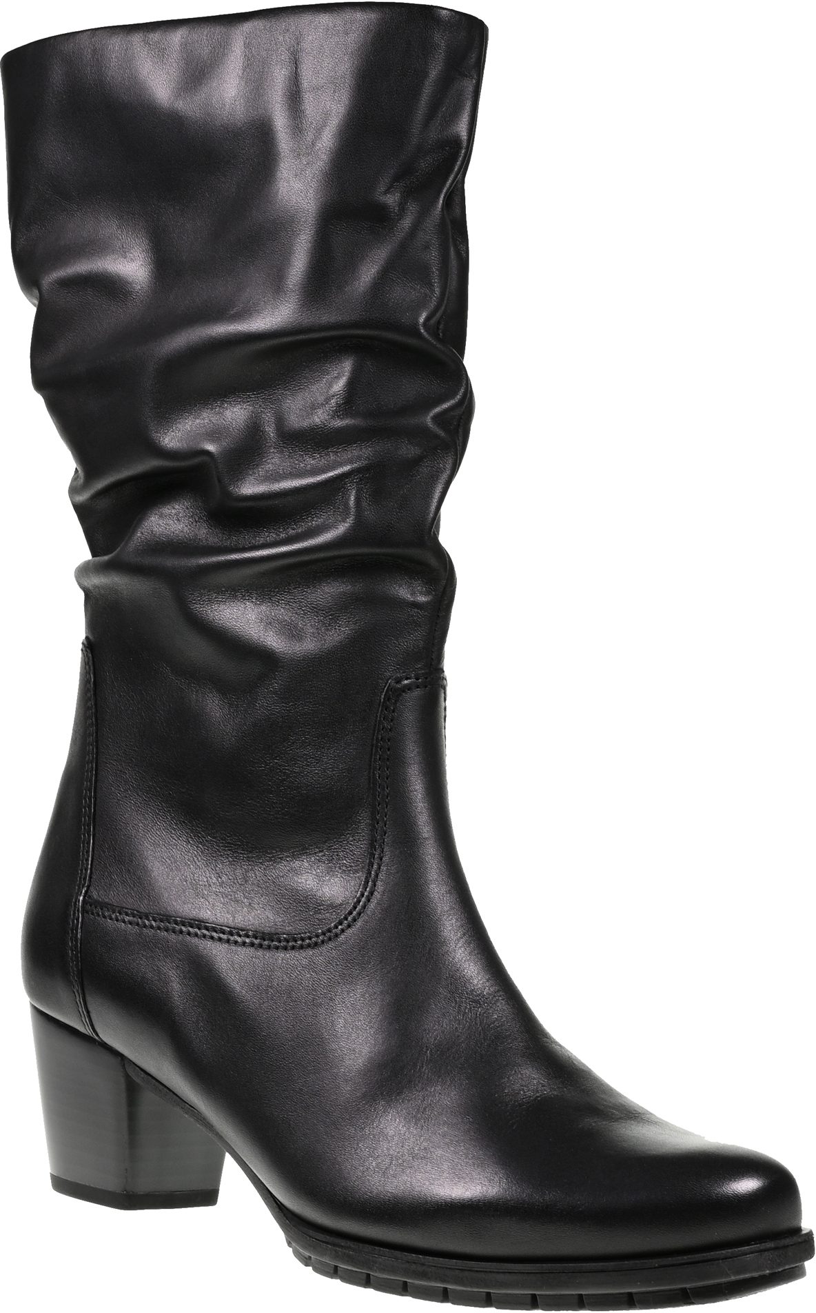 Gabor Oslo Black Leather 76.606.57 - Knee High Boots - Humphries Shoes